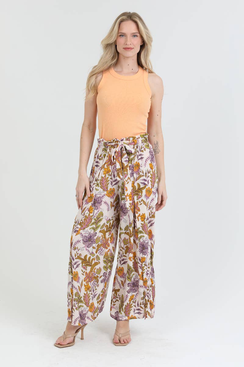 Fern Wide Leg Tie Front Pants