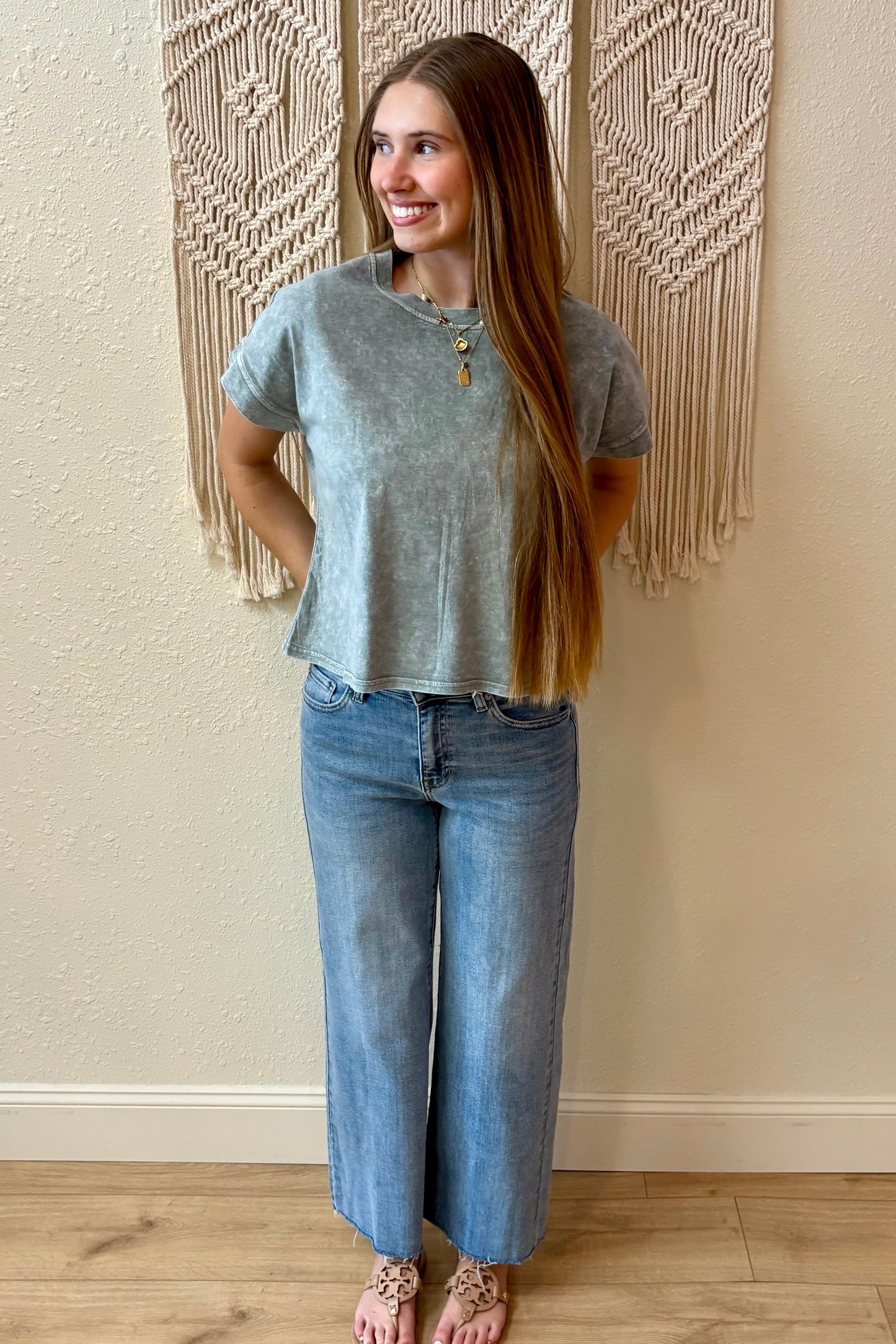 Evie Mineral Washed Tee Shirt