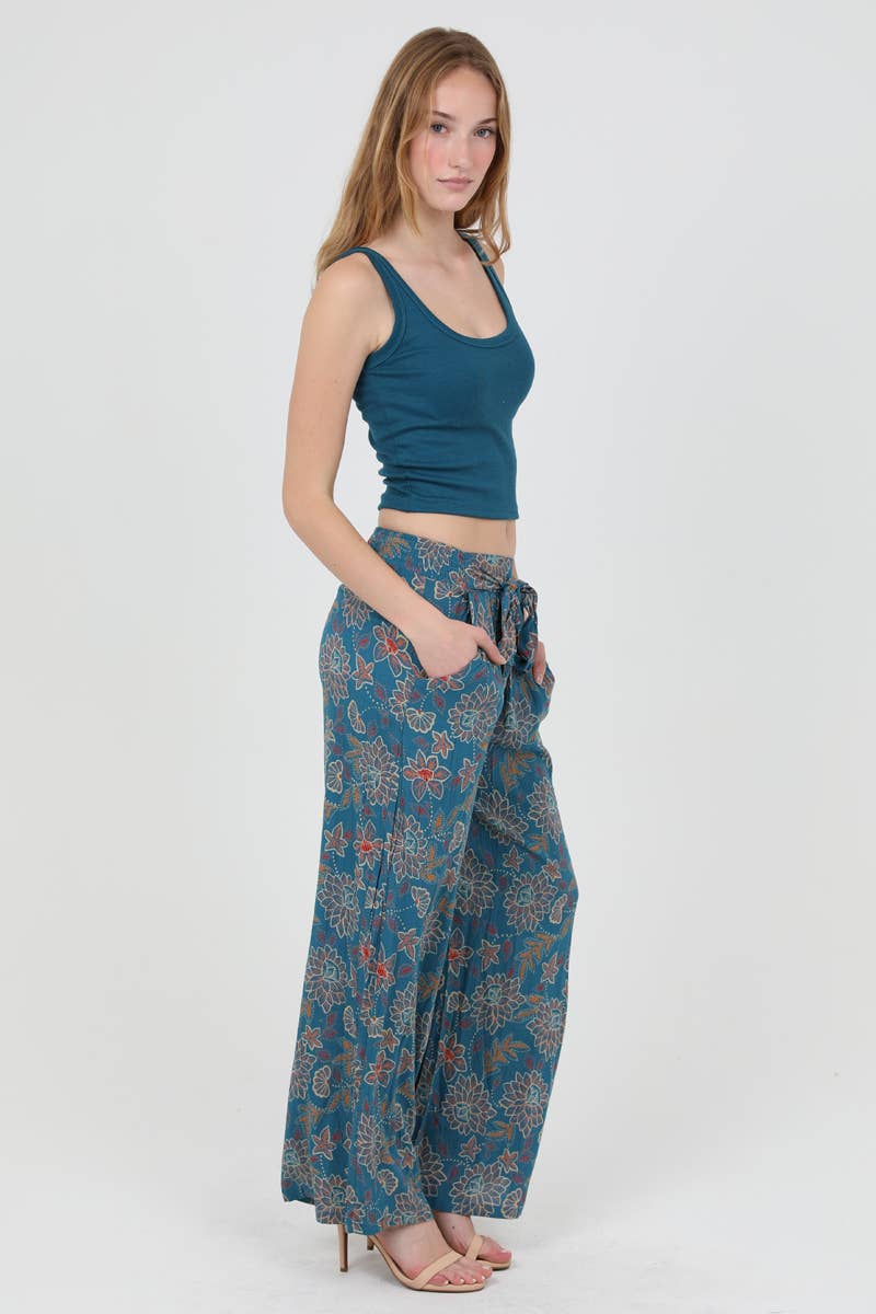 Samantha Wide Leg Tie Front Pants