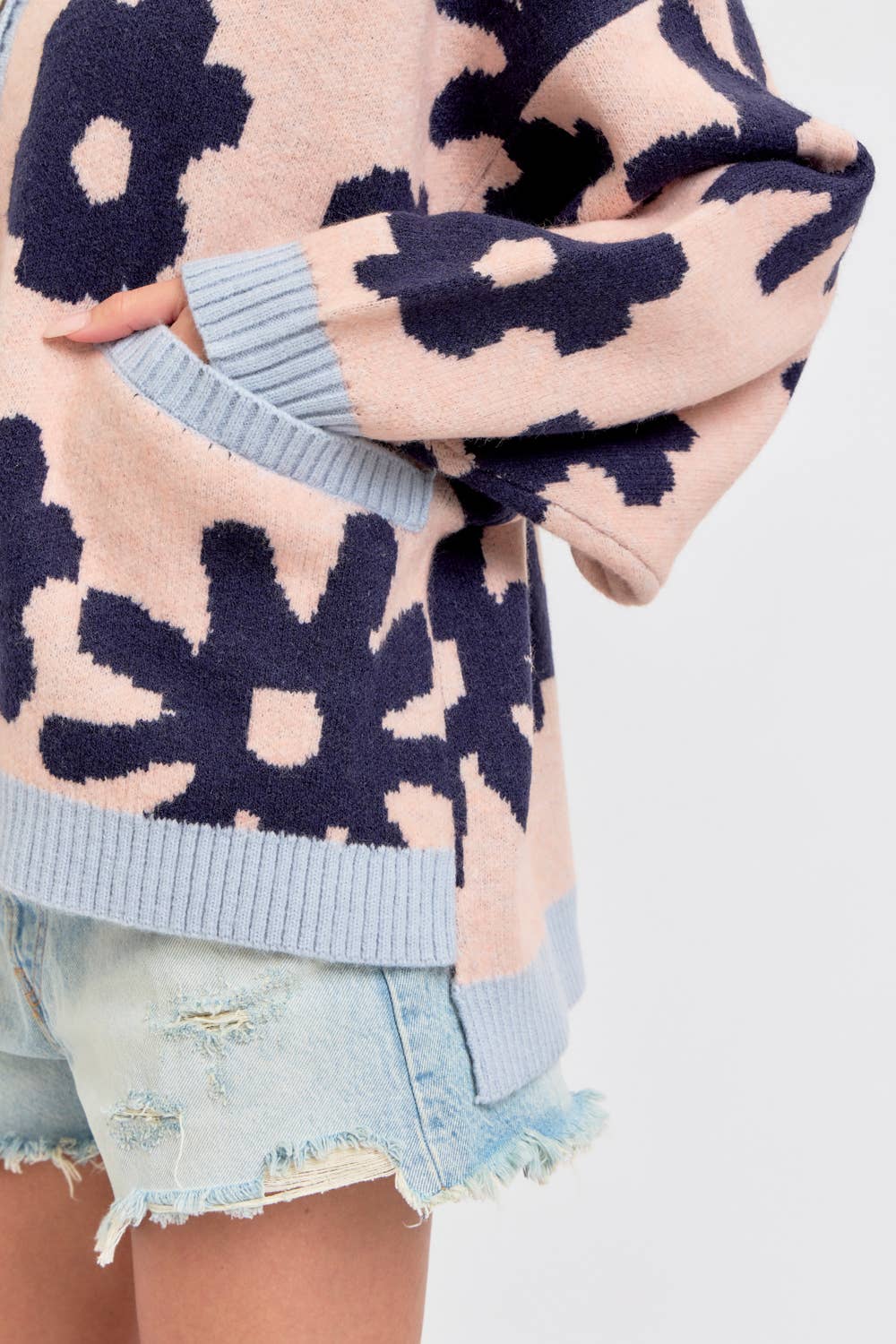 Lucia Oversized Floral Cardigan