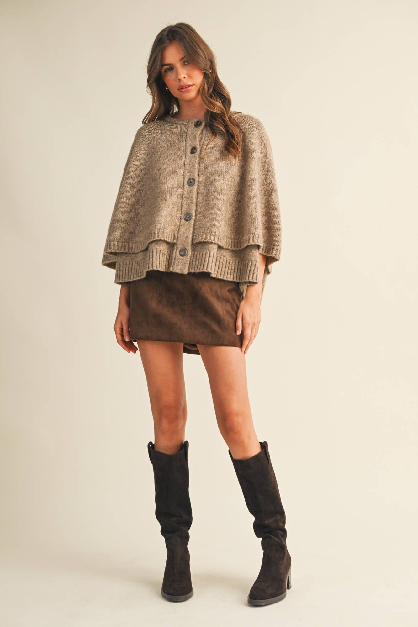 Lyndsey Faux Suede Mini Skirt