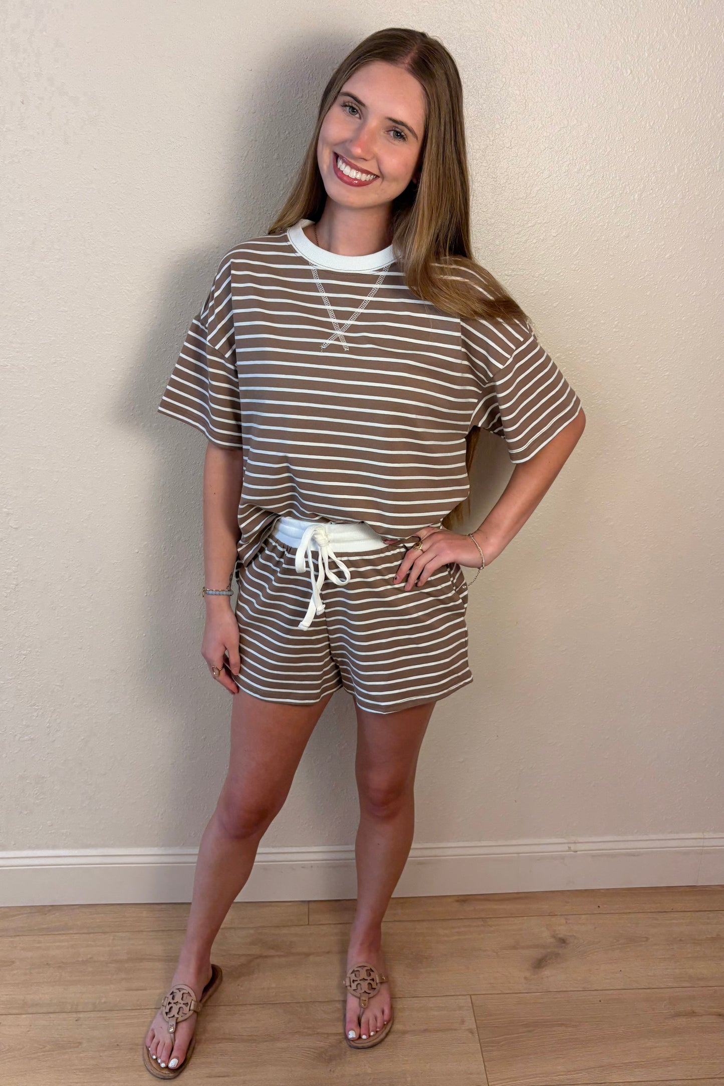 Blakely Stripe Lounge Shorts