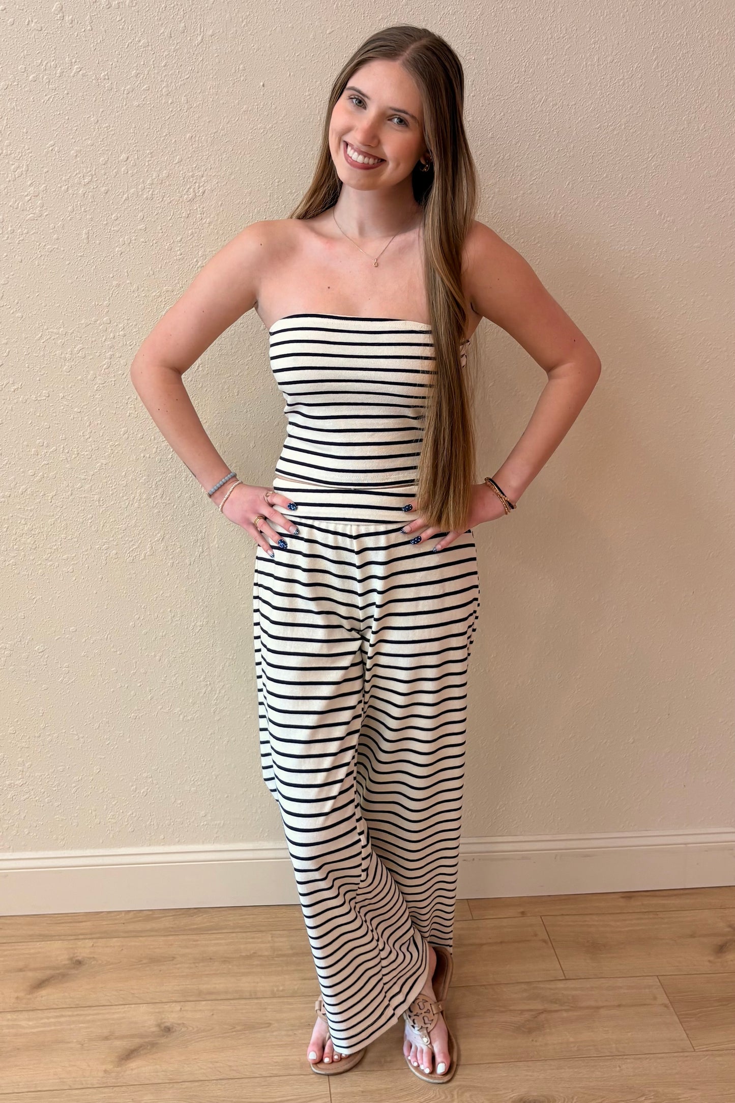 Nadine Stripe Tube Top