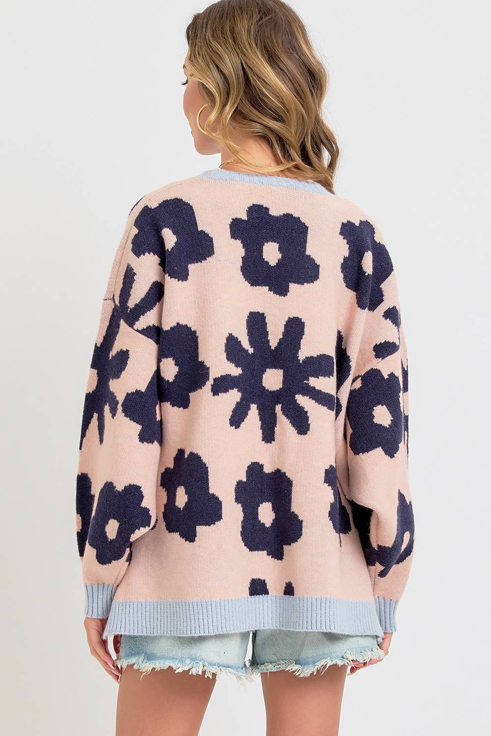 Lucia Oversized Floral Cardigan