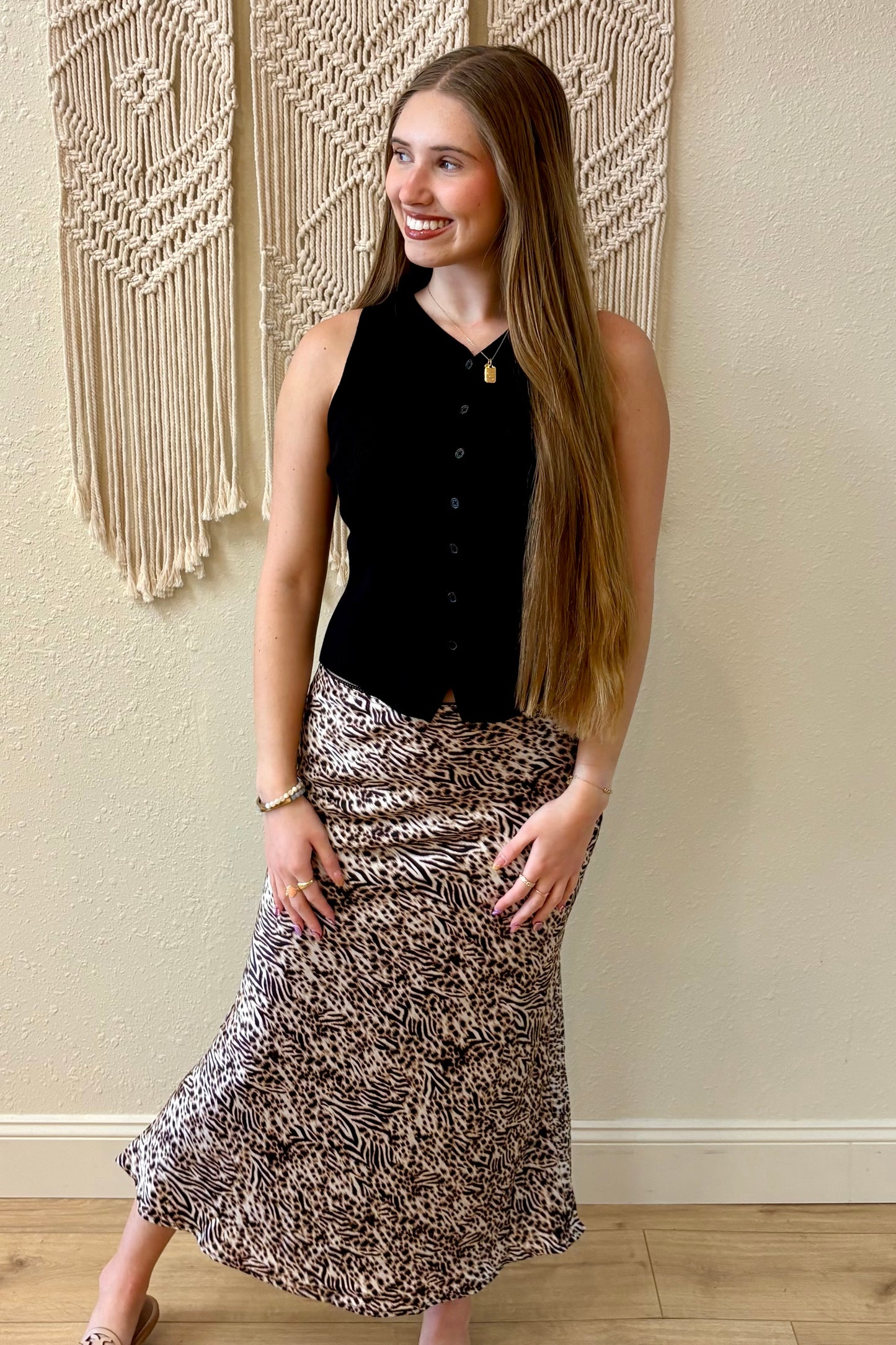 Josie Button Front Knit Sweater Vest