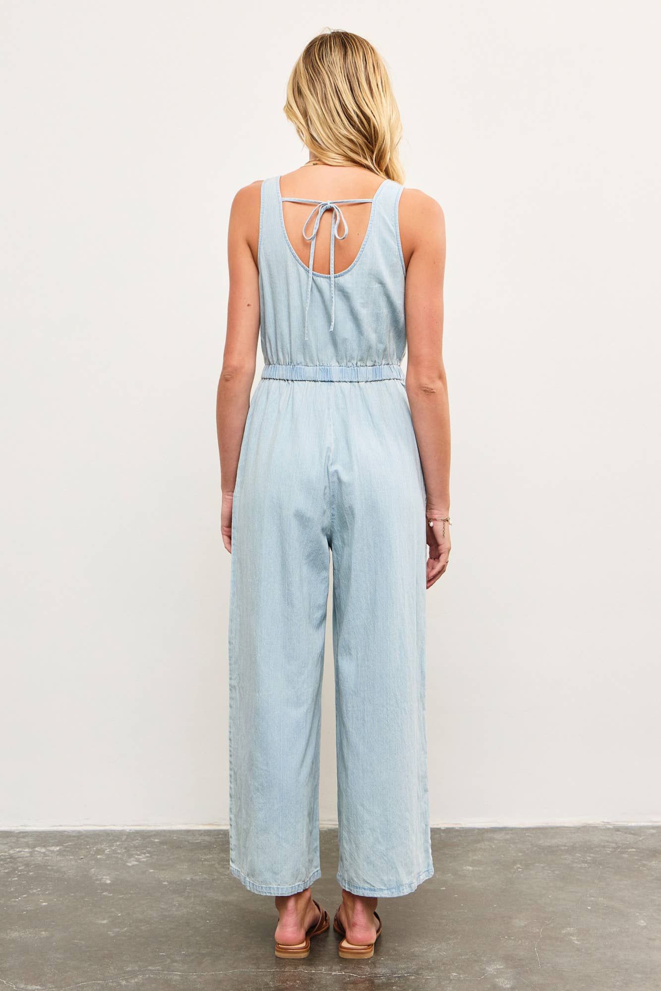 Melody Chambray Denim Jumpsuit