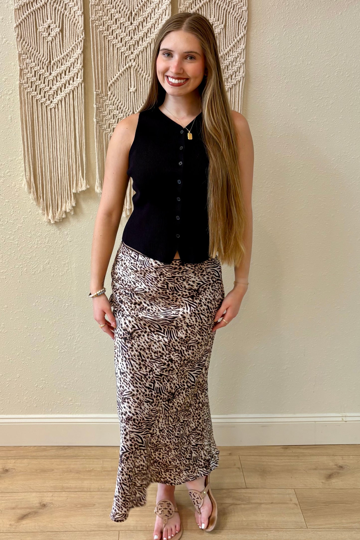 Josie Button Front Knit Sweater Vest