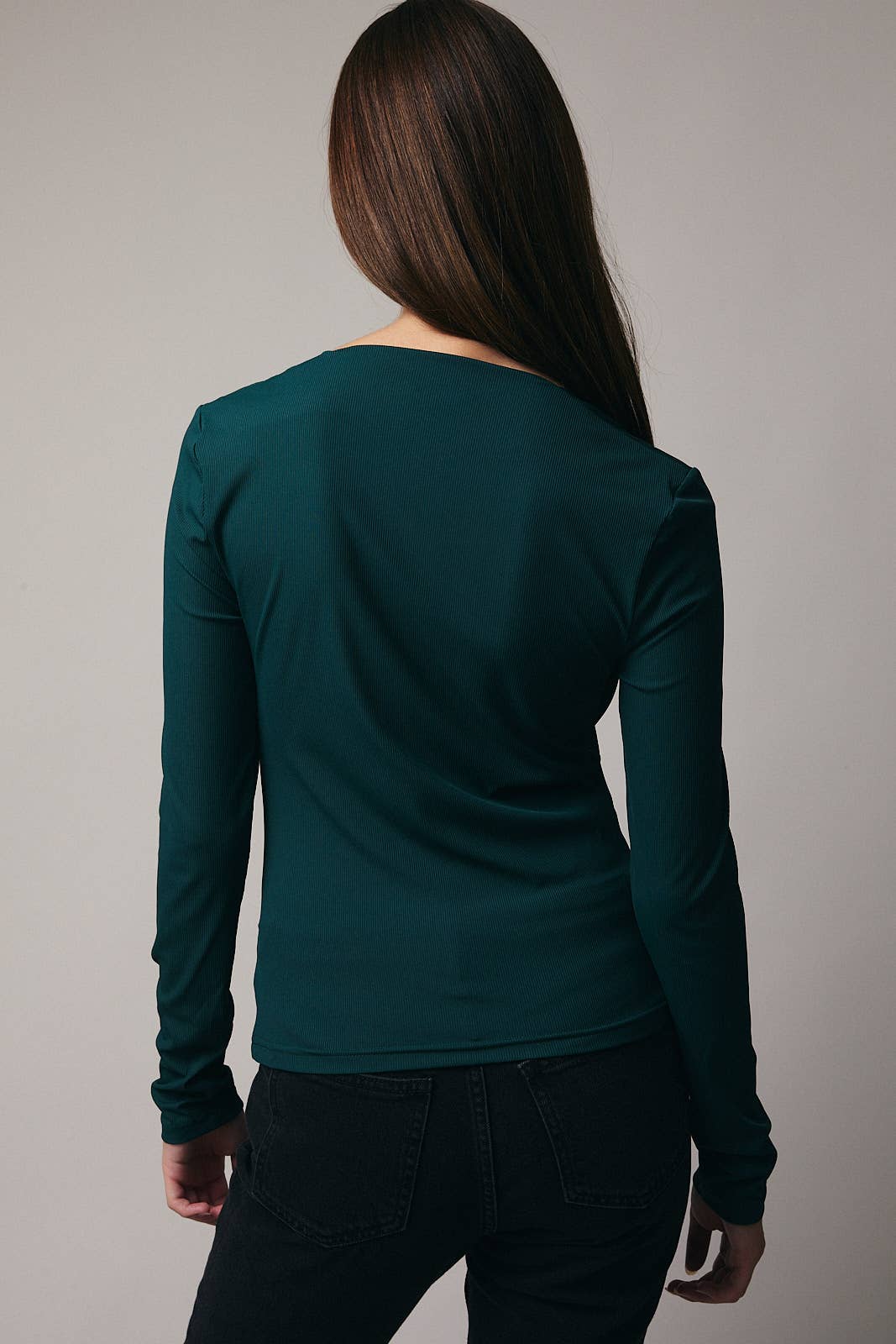 Arya Long Sleeve Square Neck Top