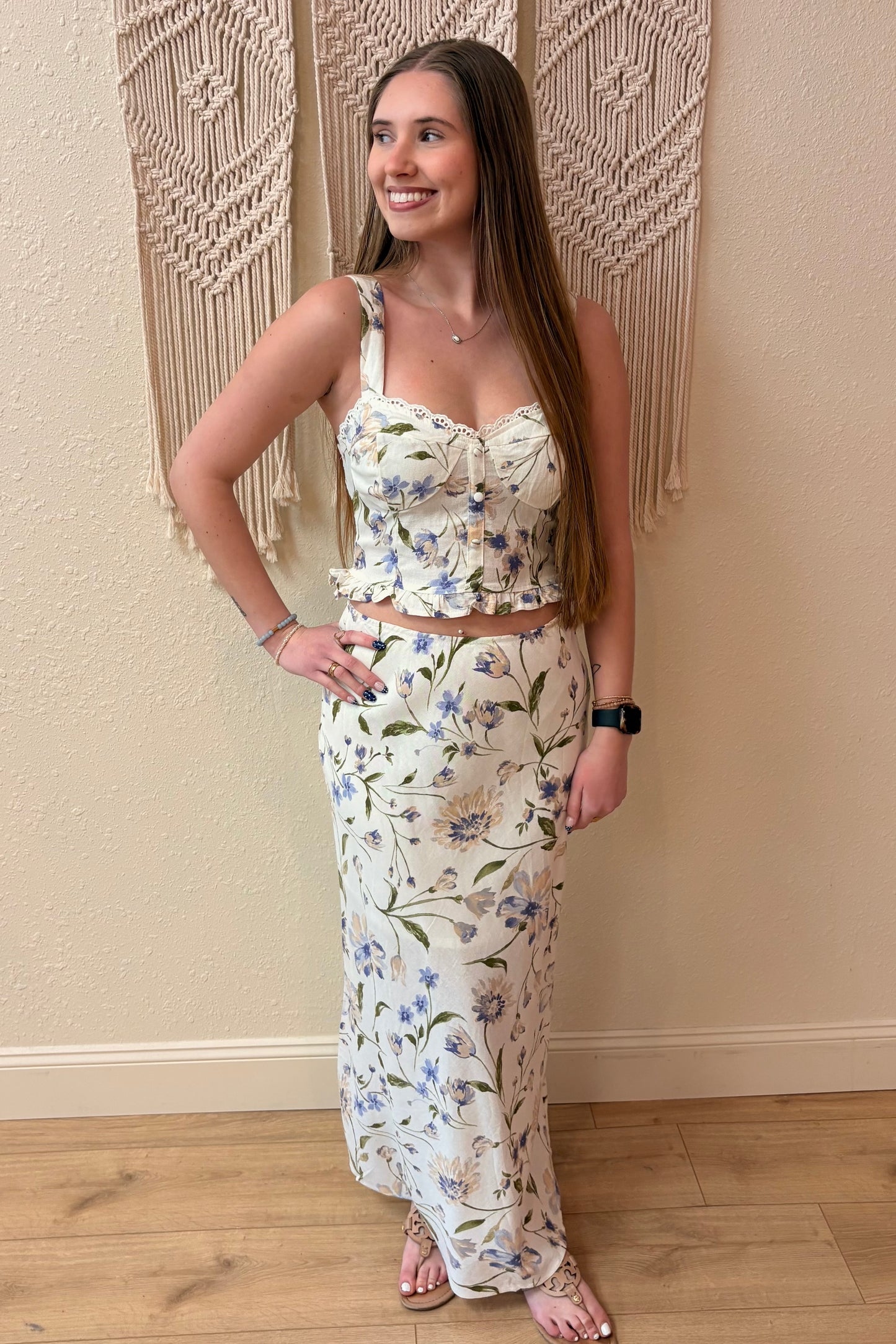 Anna Floral Corset Top