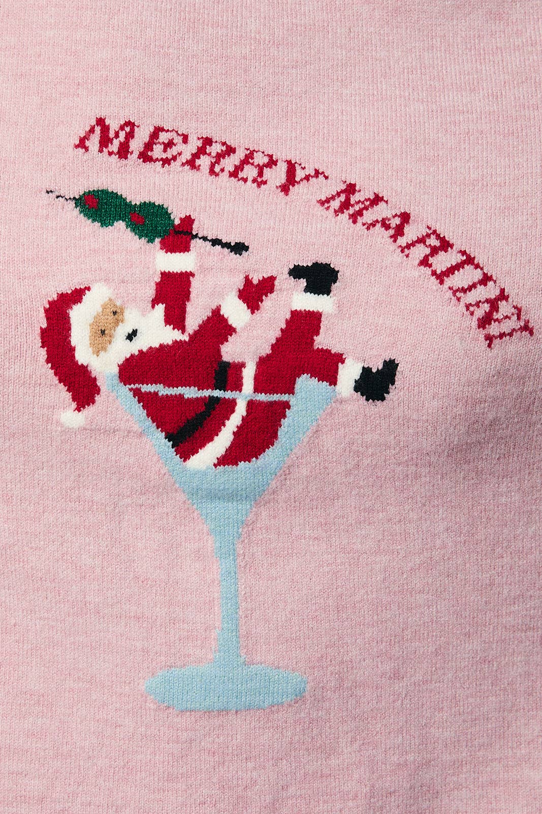 Merry Martini Santa Sweater