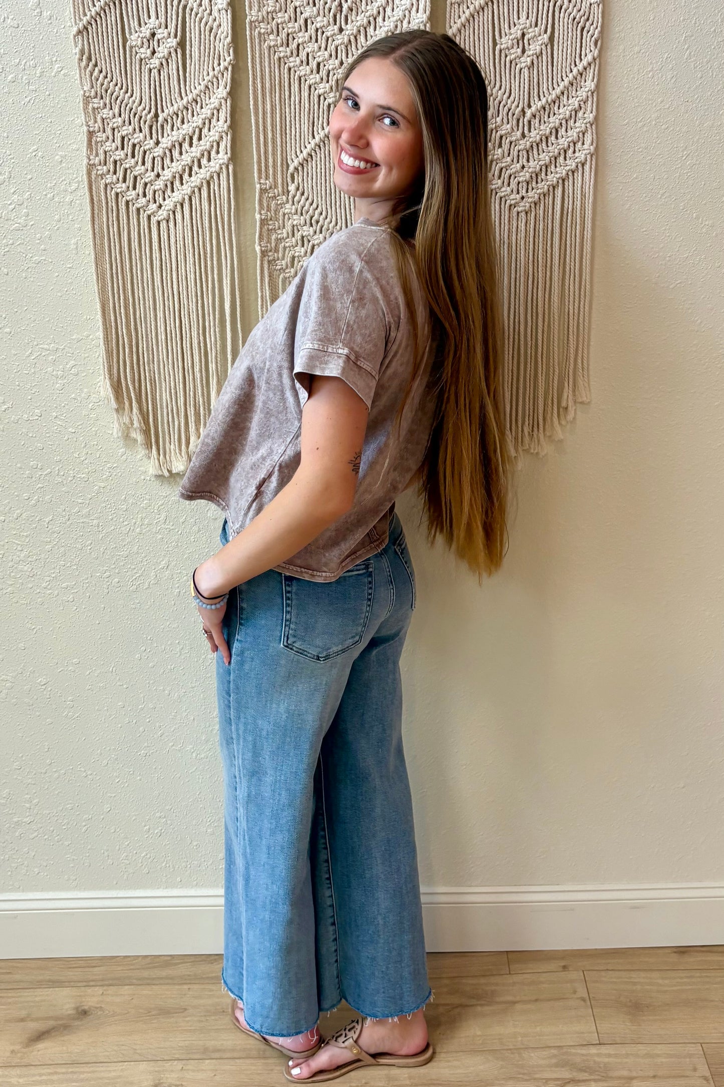 Evie Mineral Washed Tee Shirt