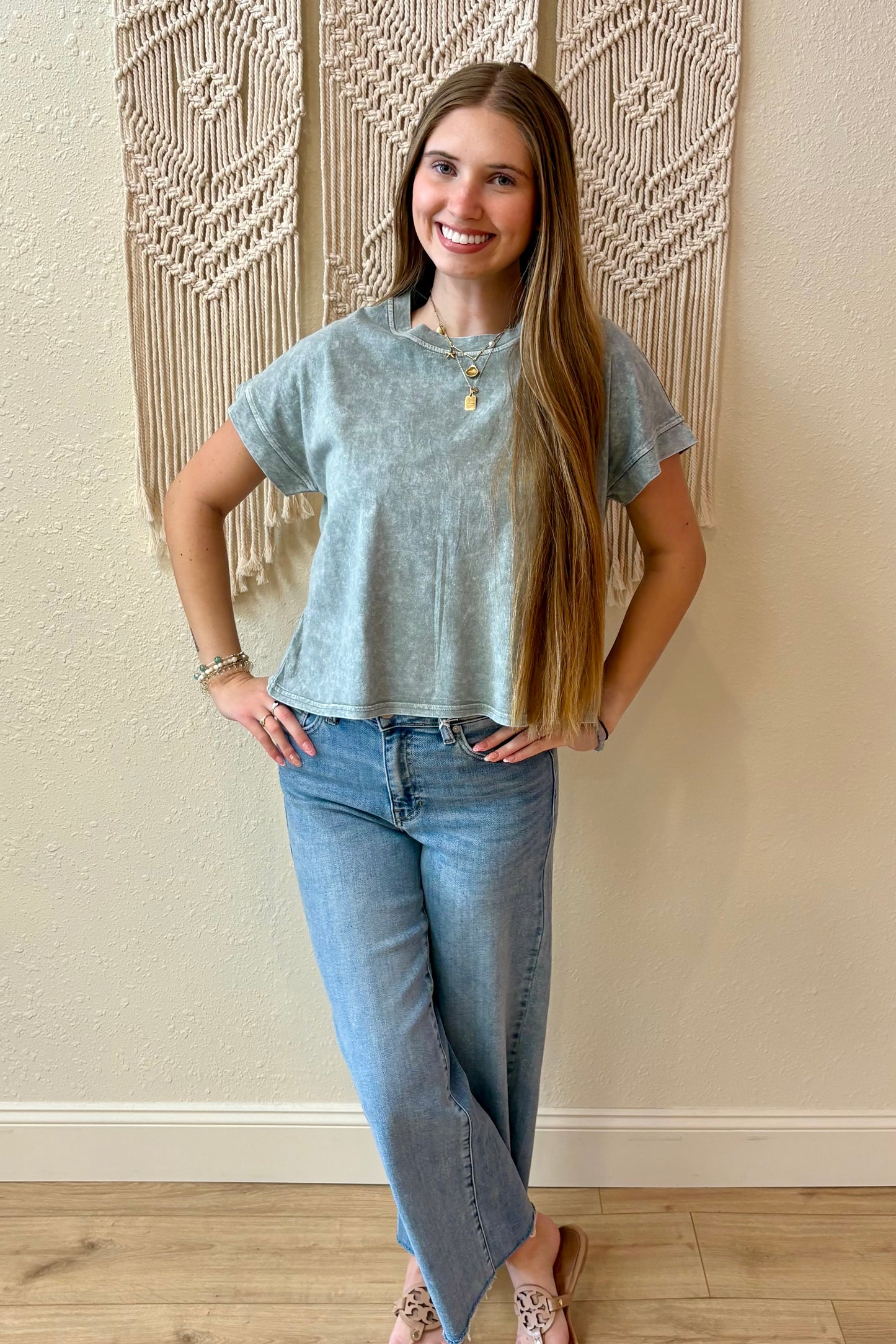 Evie Mineral Washed Tee Shirt