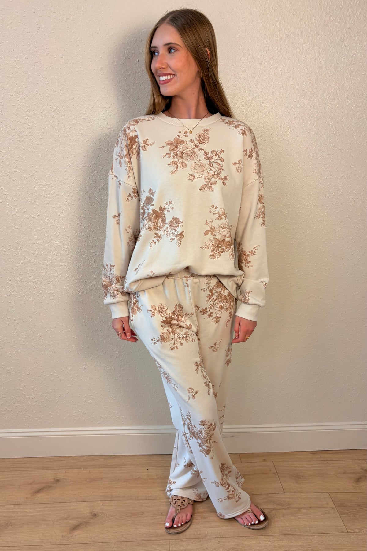 Suzie Brown Floral Sweatshirt