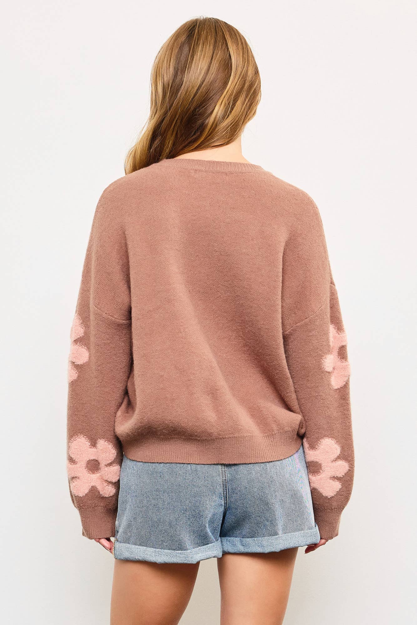 Daisy Floral Cozy Knit Sweater