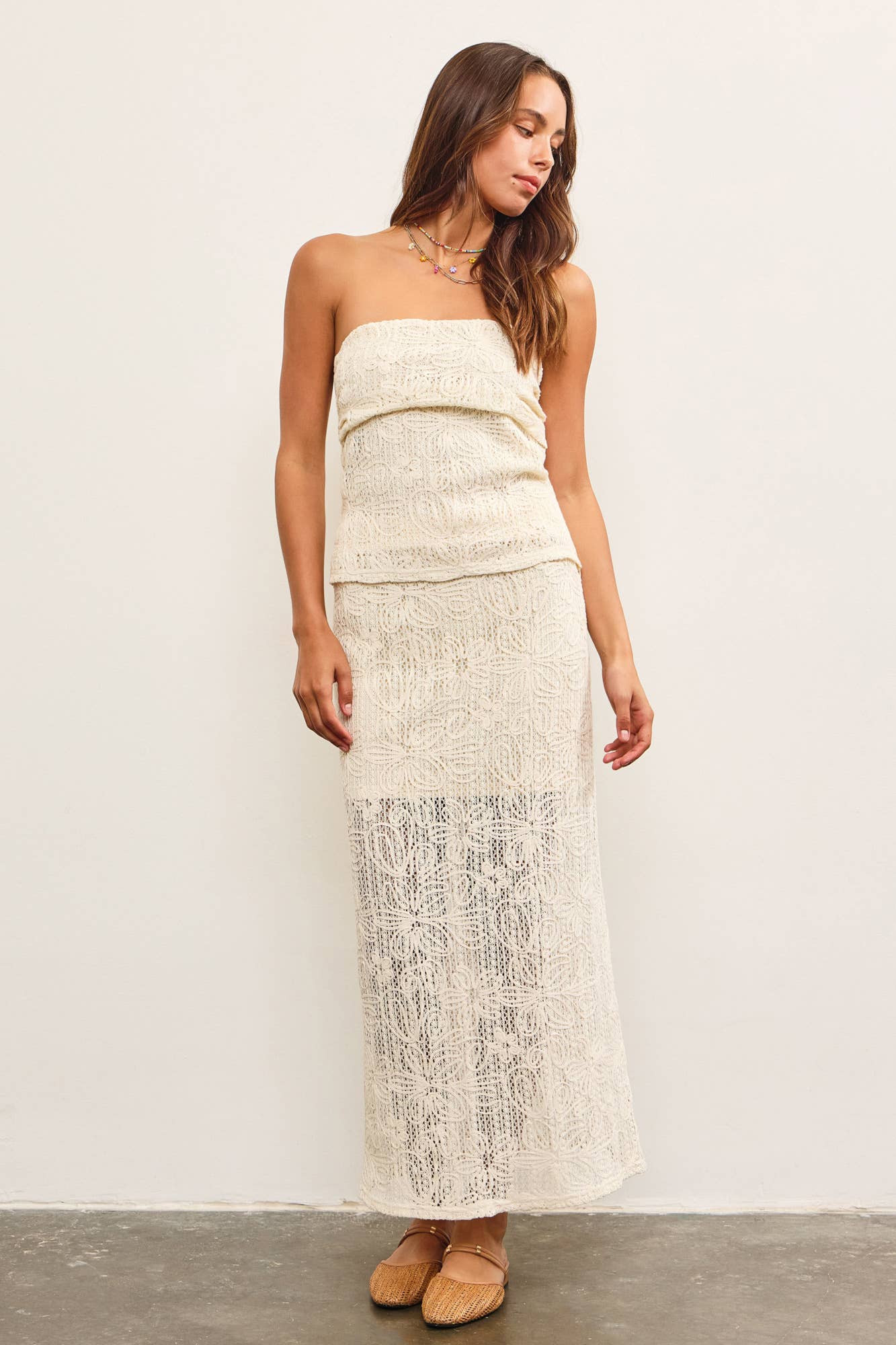 Caterina Lace Maxi Skirt