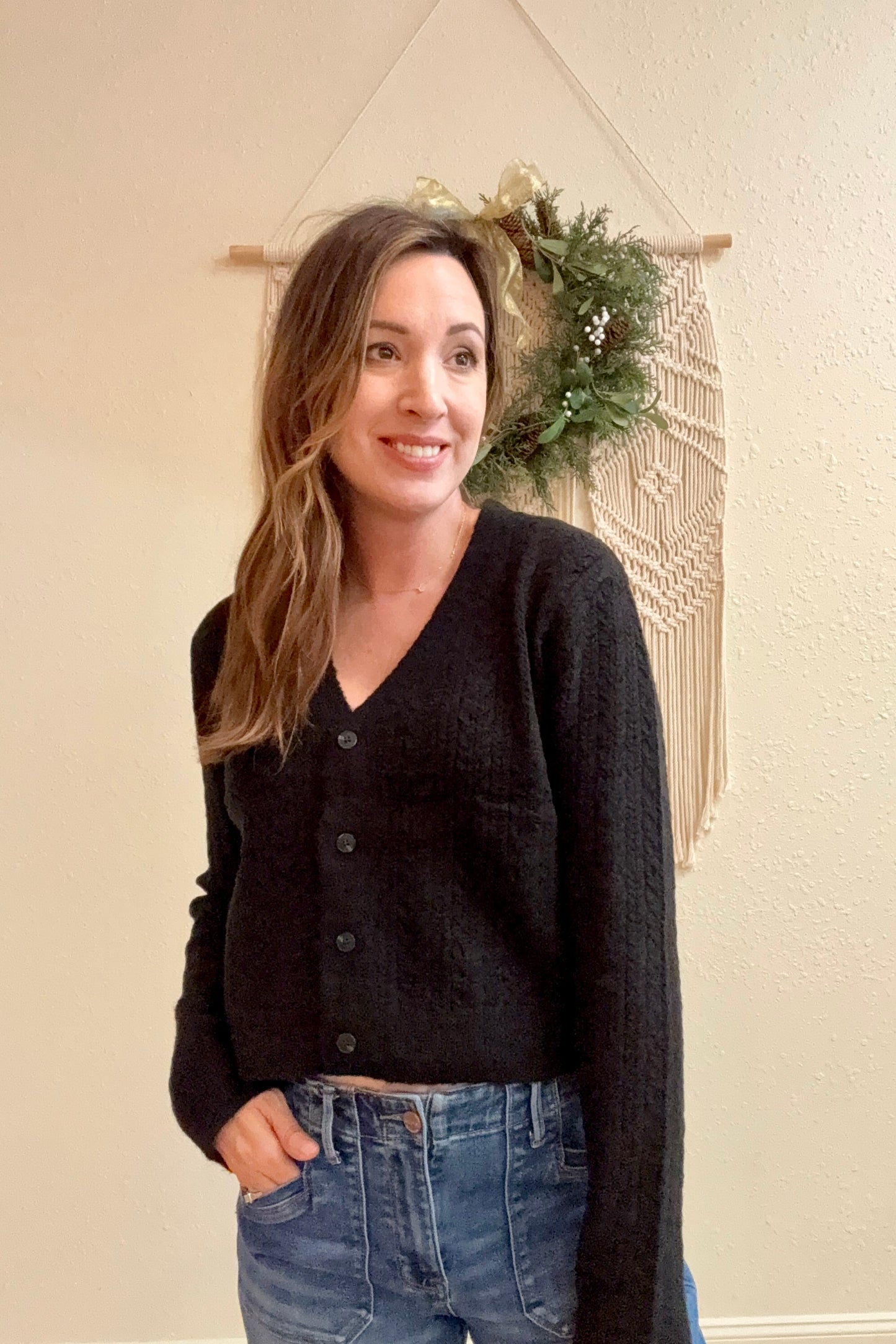 Blaire Cropped Cardigan Sweater