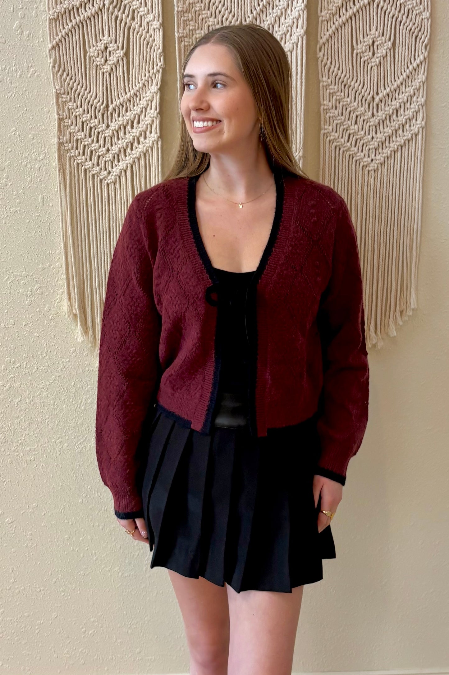 Gianna Bow Cardigan Sweater