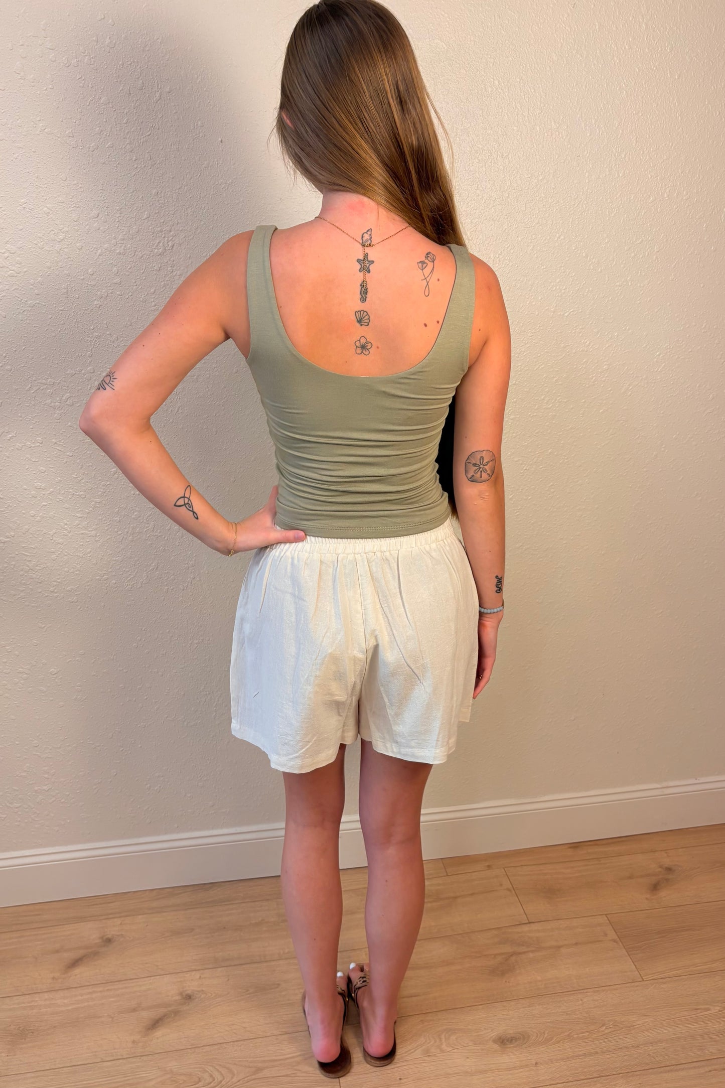 Mallory Embroidered Wrap Skort