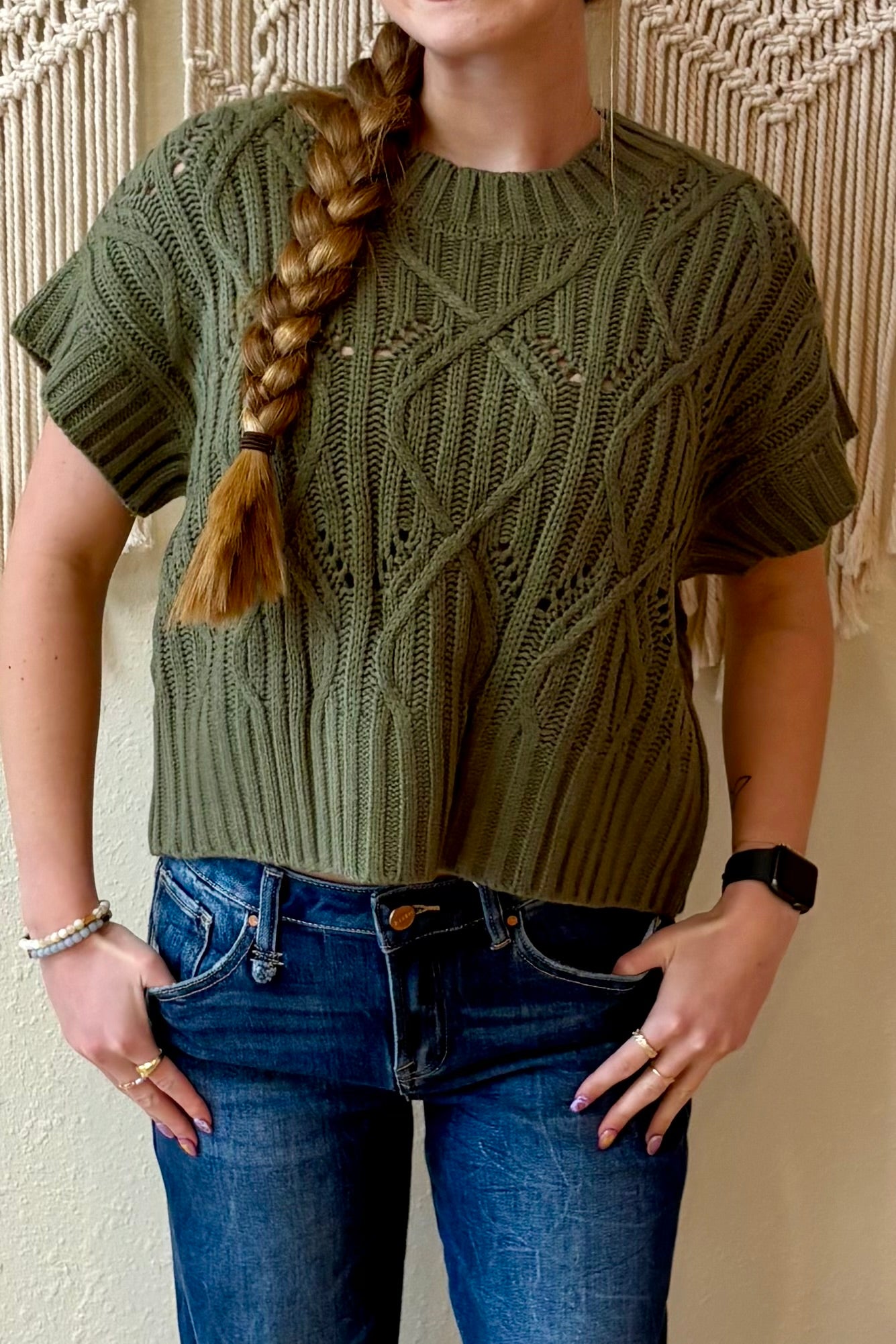 Sienna Short Sleeve Knit Sweater