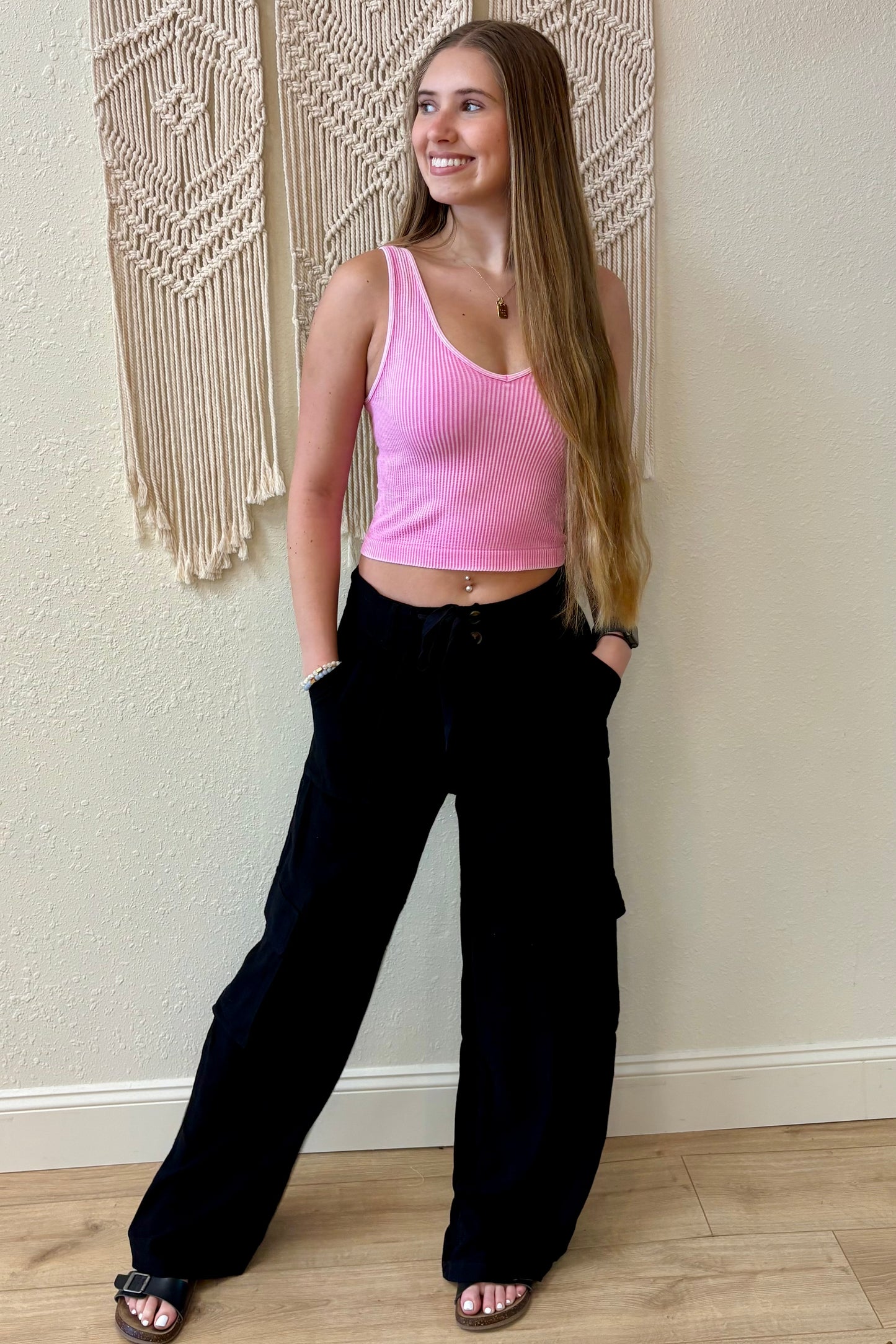 Tatum Linen Blend Cargo Pants