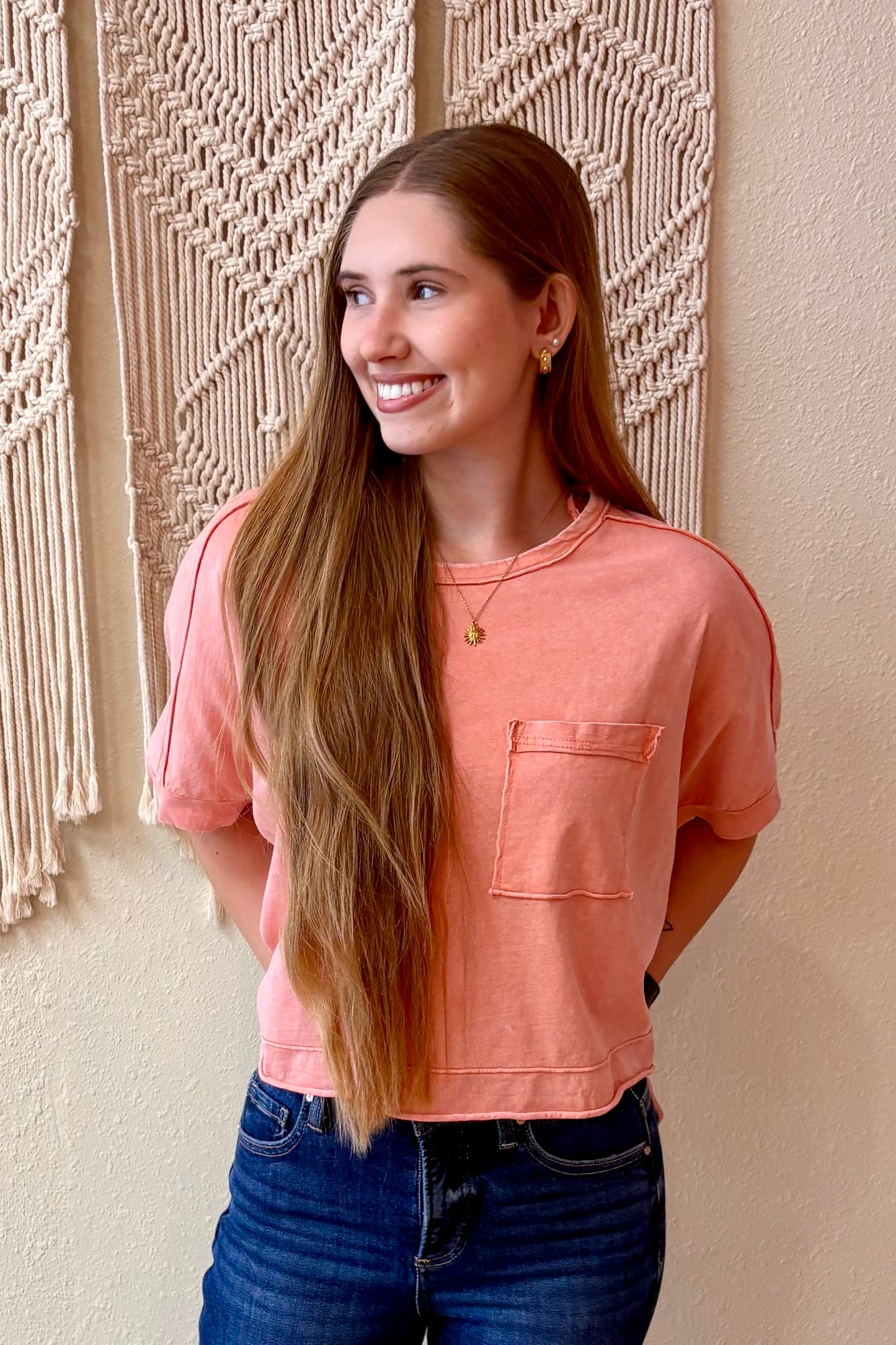 Madison Boxy Cropped T-Shirt