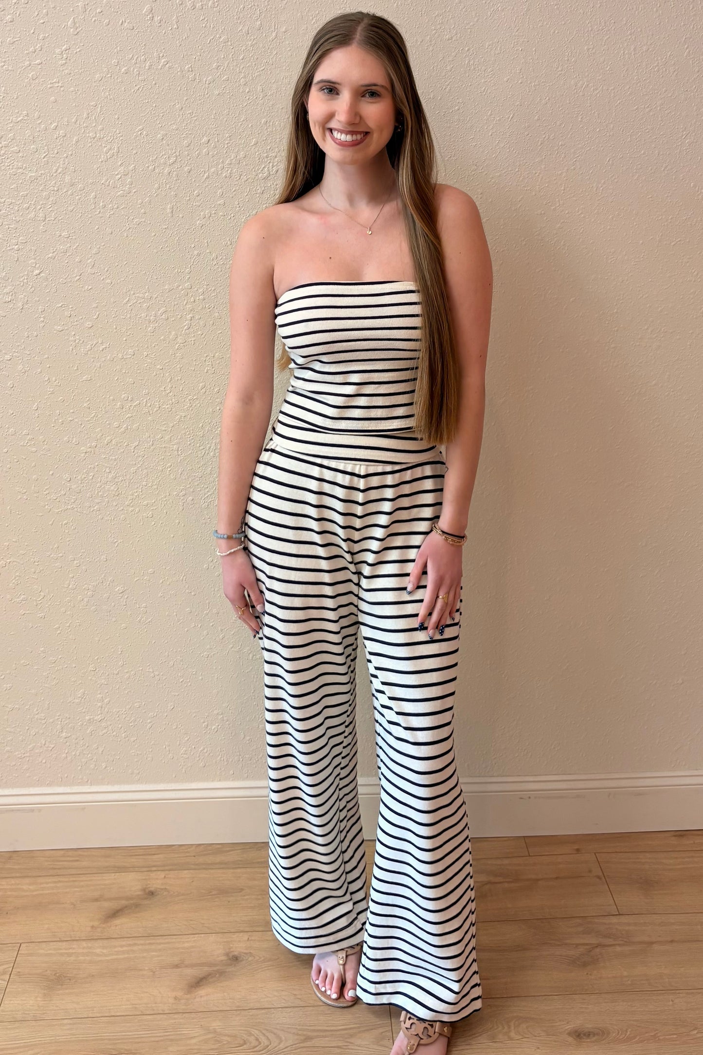 Nadine Stripe Wide Leg Pants