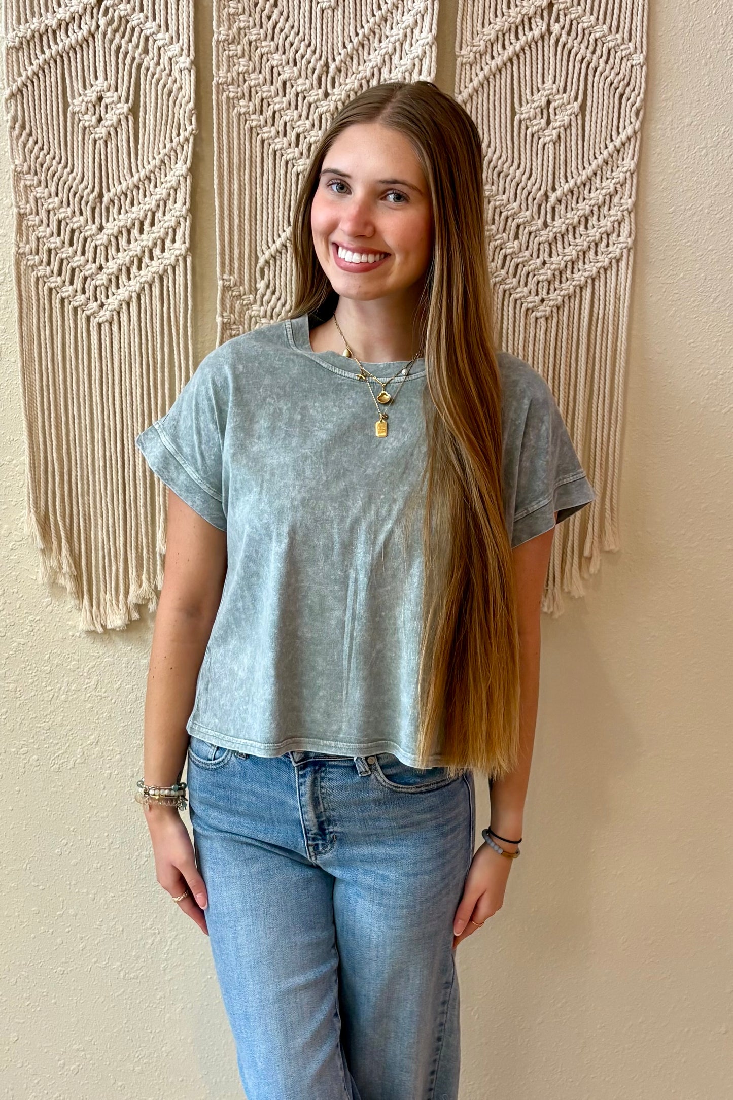Evie Mineral Washed Tee Shirt