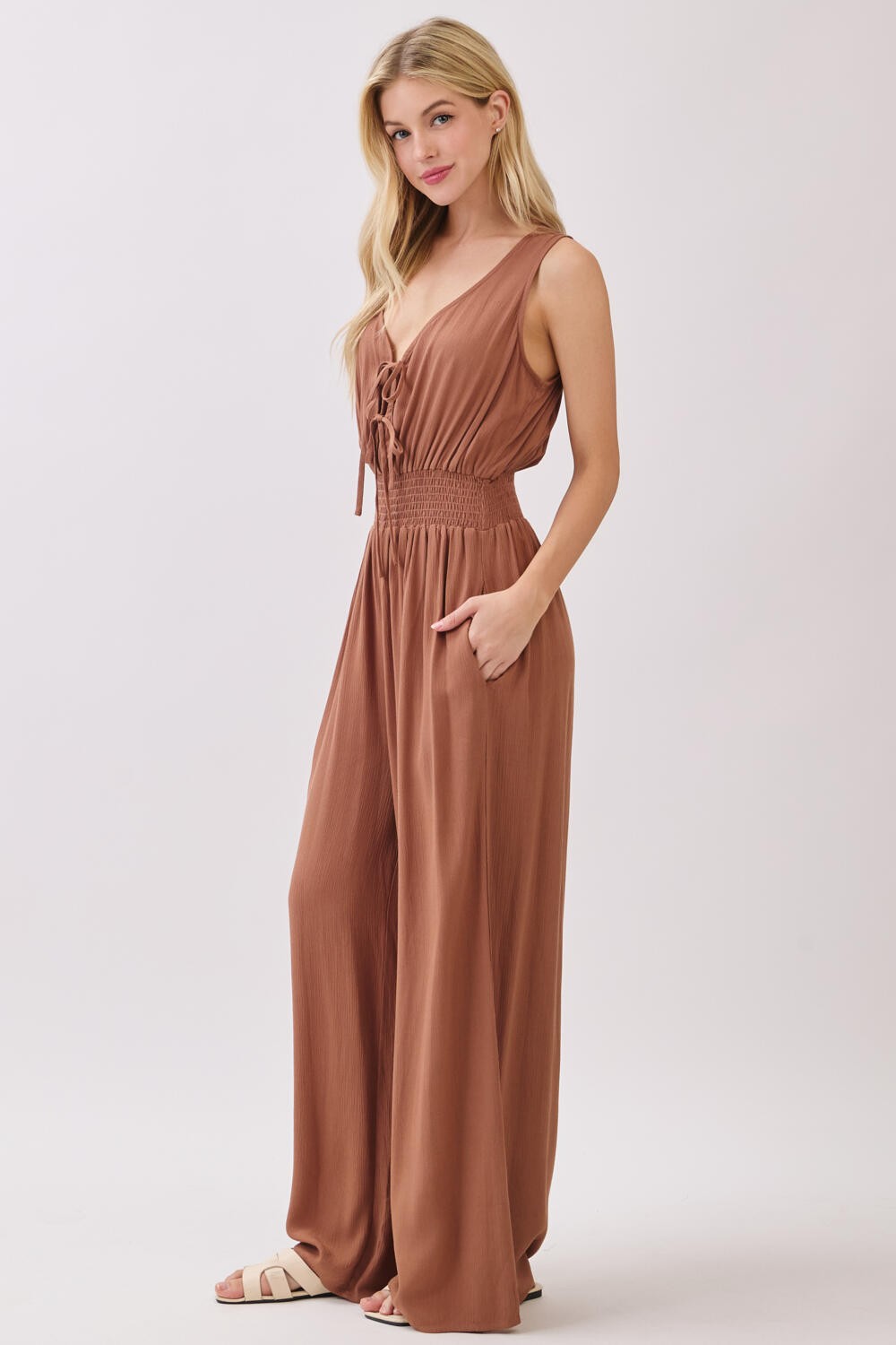 Aurelia Front Tie Jumpsuit