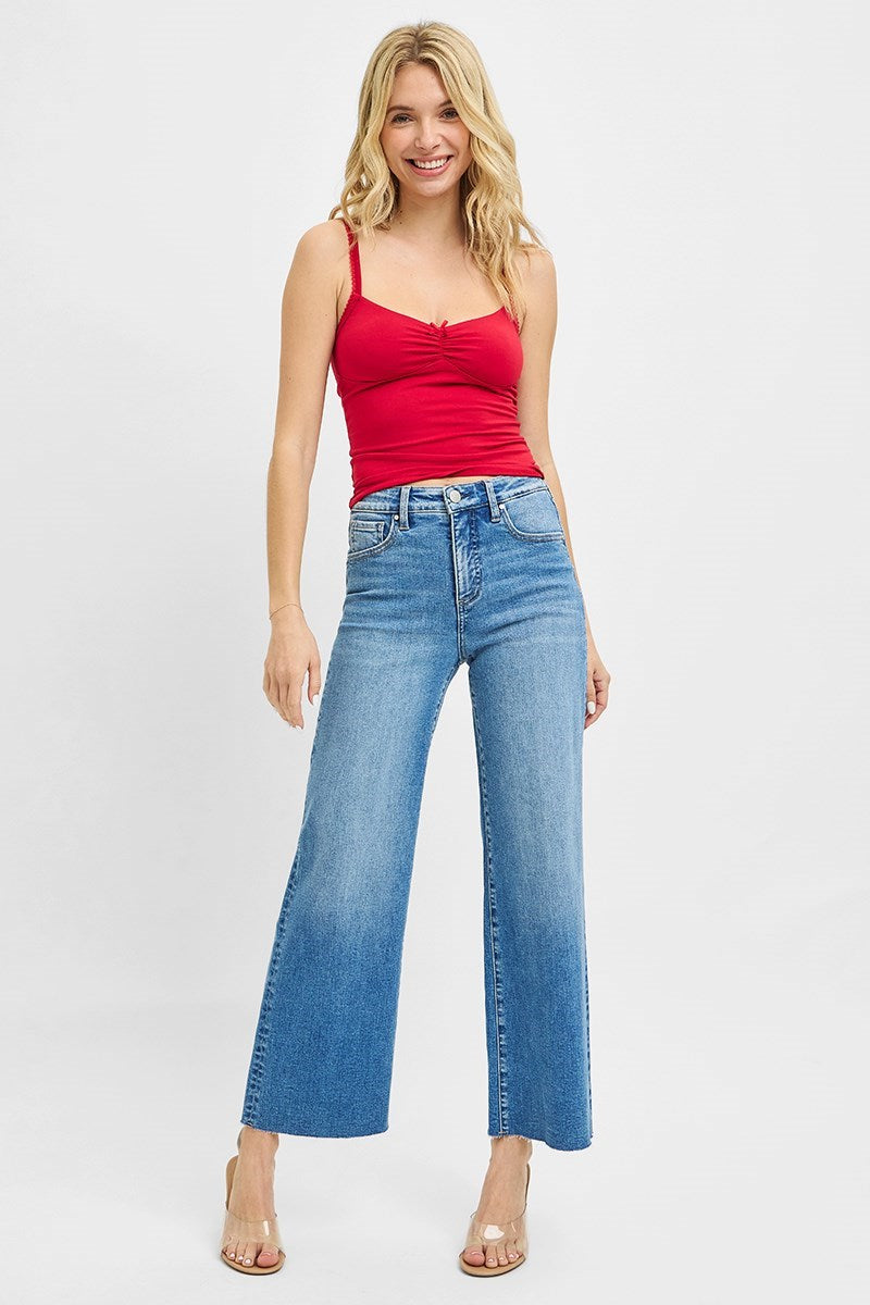 Risen High Rise Wide Leg Crop Jean