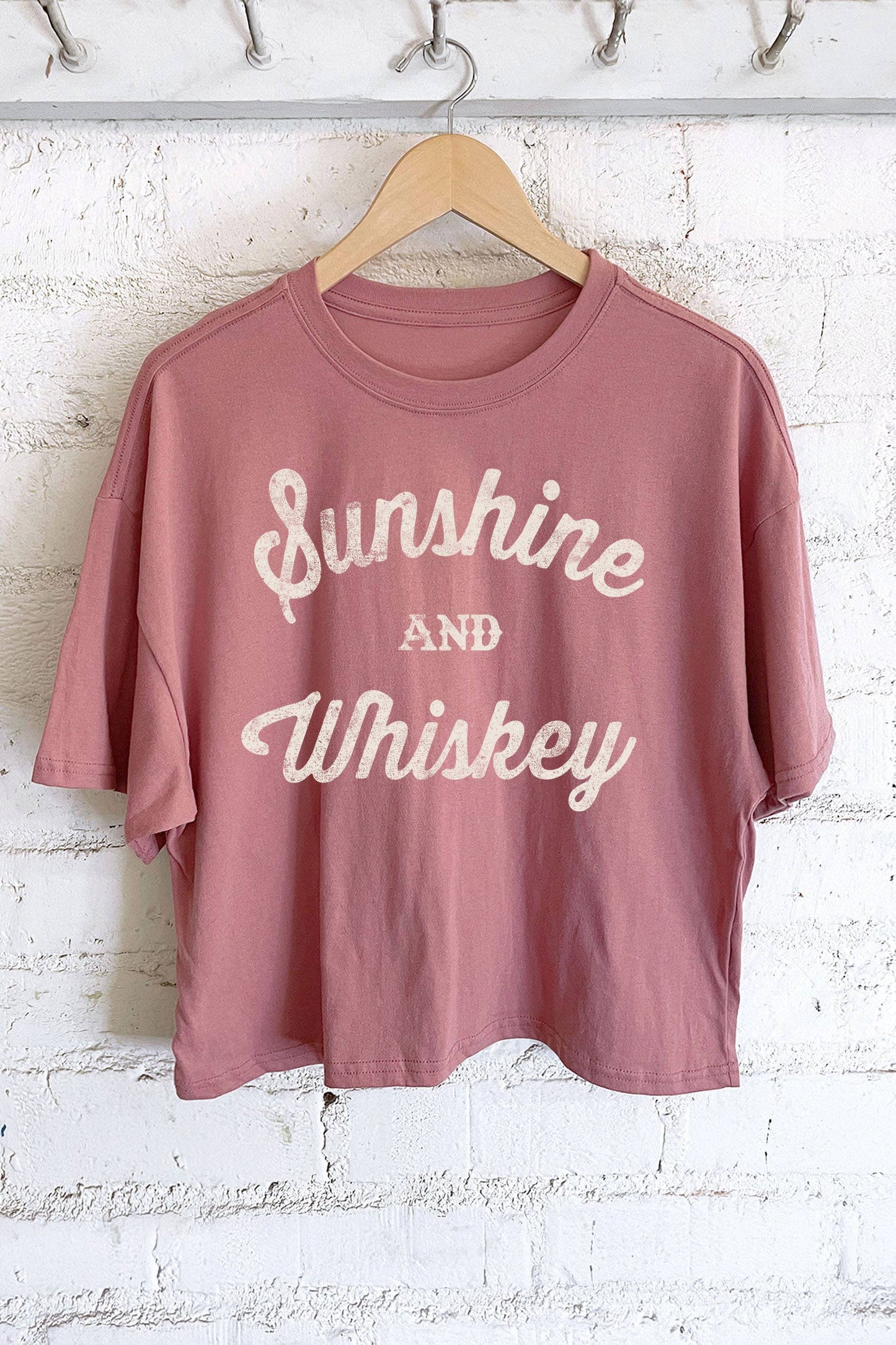 Sunshine and Whiskey Cropped T-Shirt