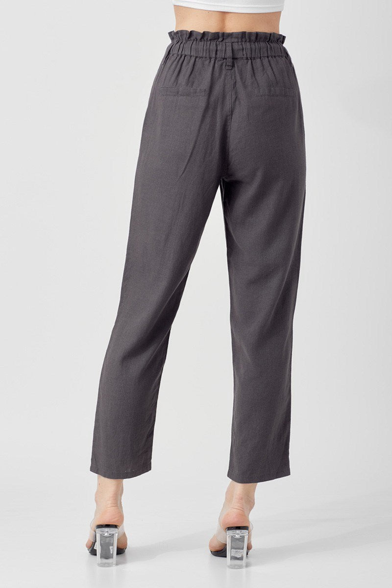 Risen Charcoal Linen Pants