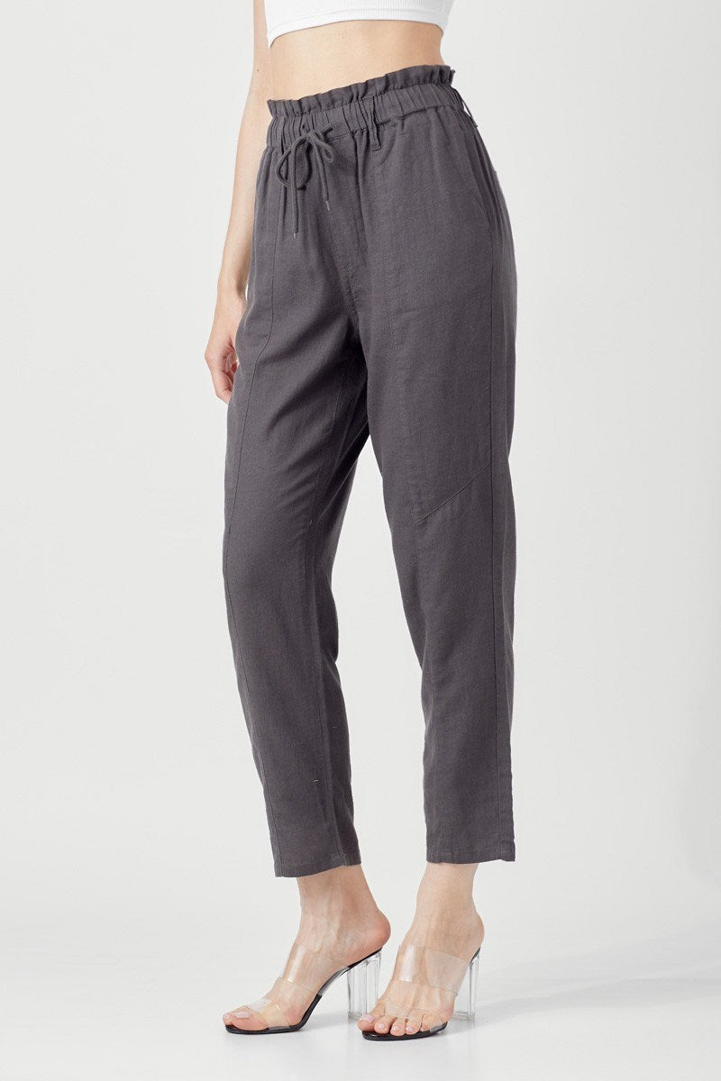 Risen Charcoal Linen Pants
