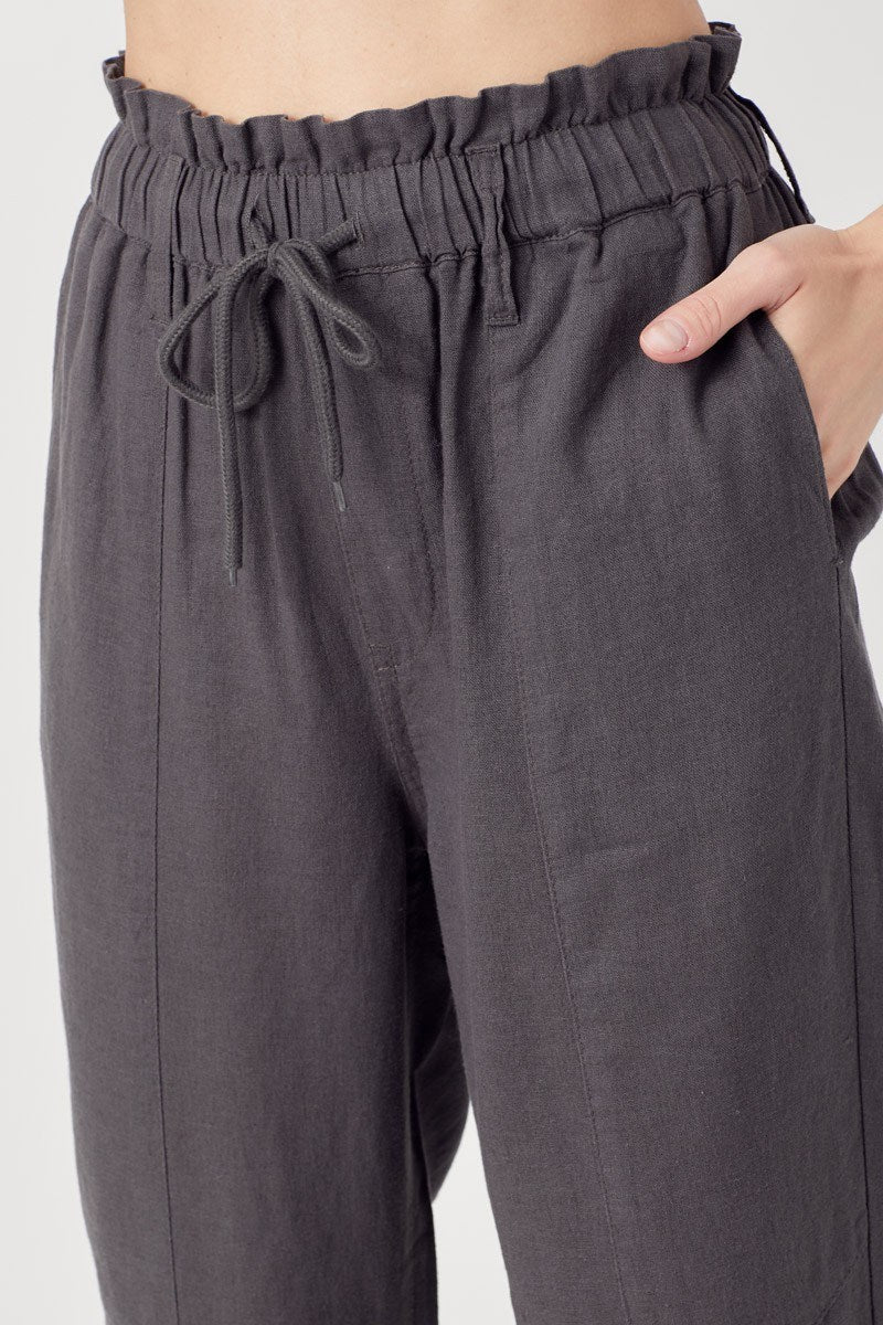 Risen Charcoal Linen Pants