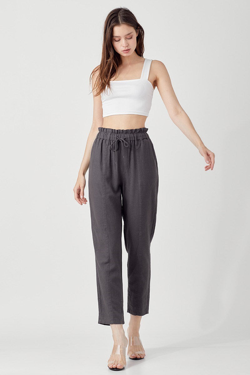 Risen Charcoal Linen Pants