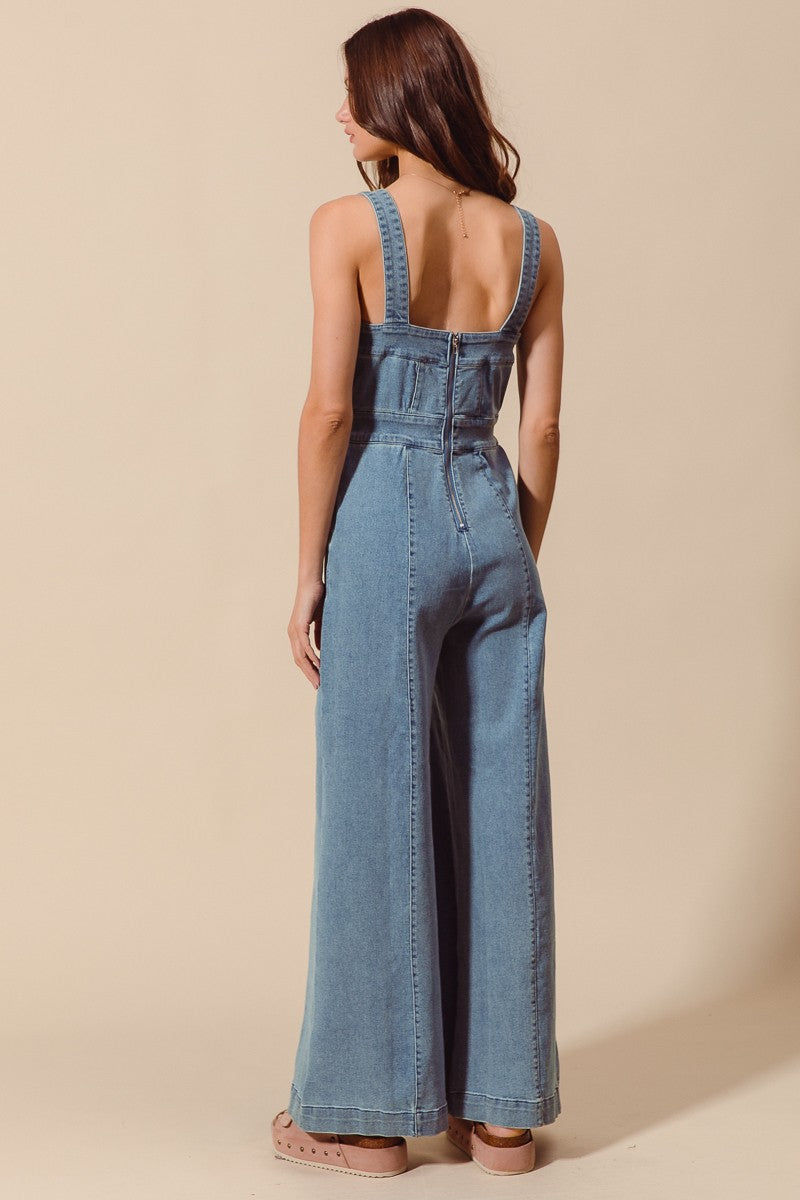 Lyla Denim Jumpsuit
