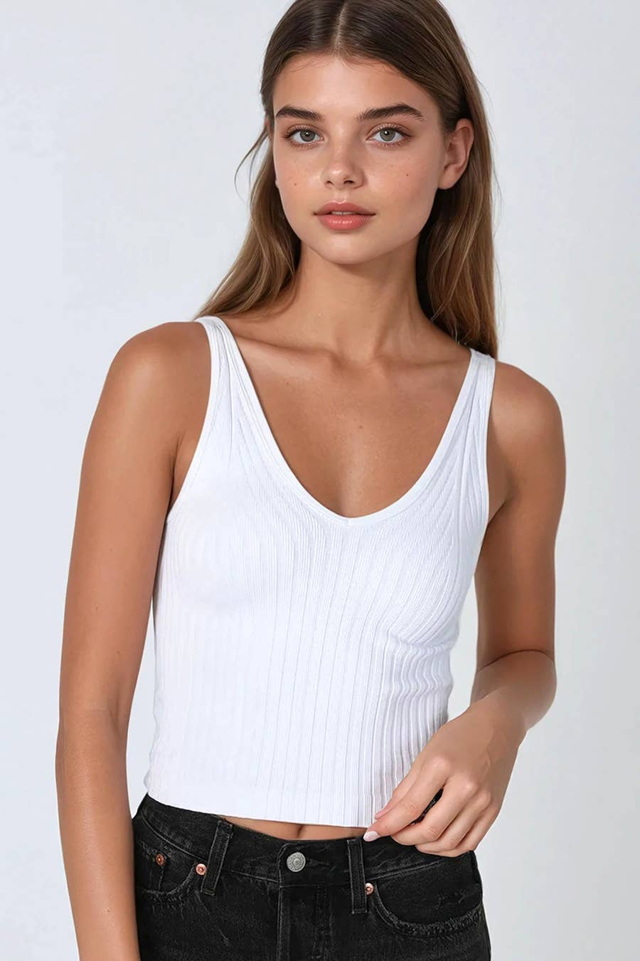 The Classic Wide Ribbed Tank Top