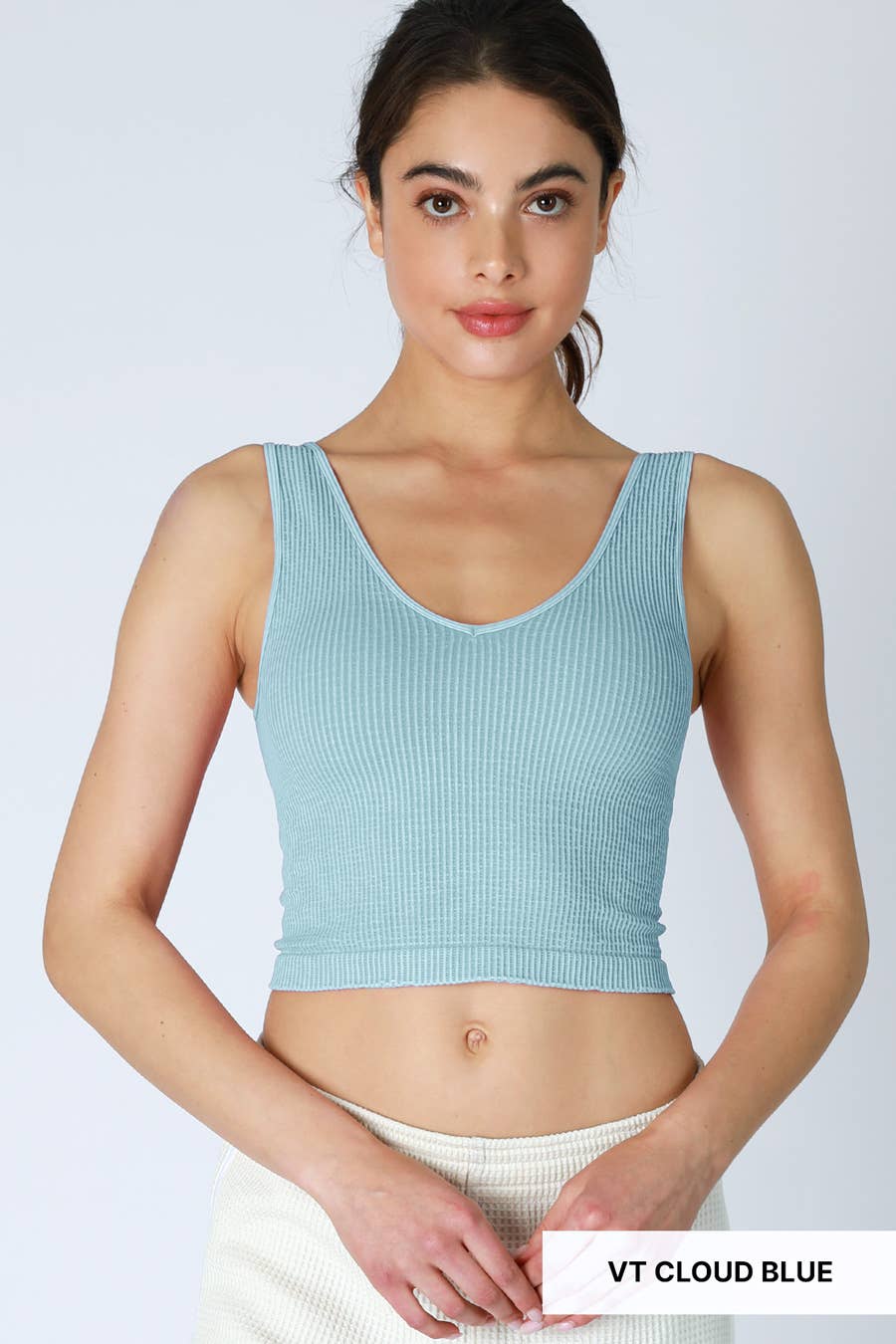 Vintage Reversible Crop Tank Top