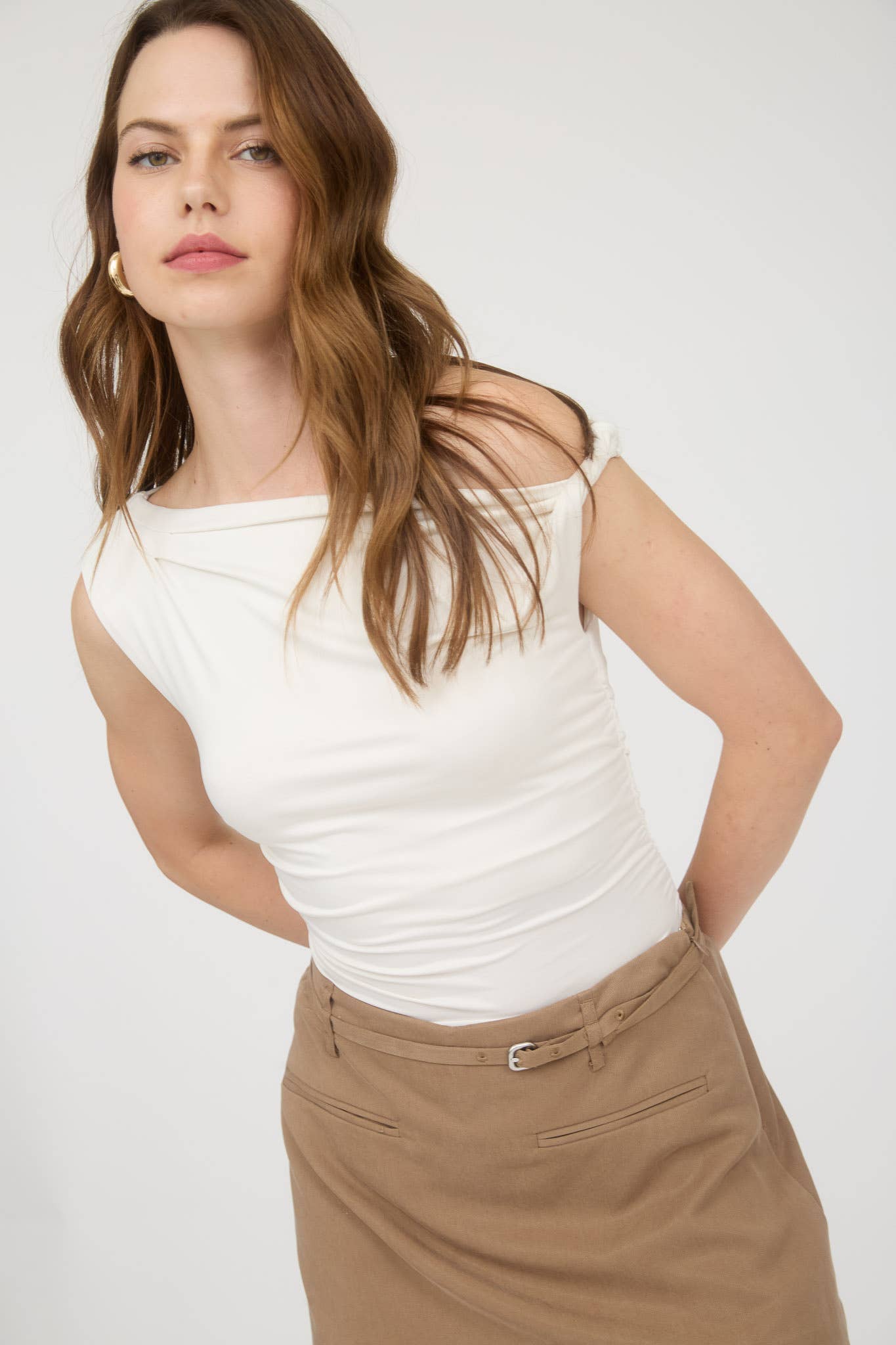 Georgia Asymmetrical Off the Shoulder Top