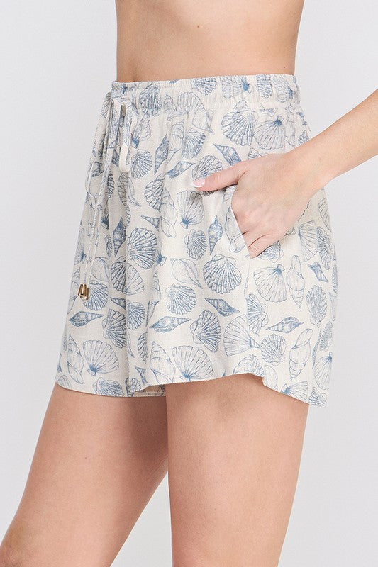 Seashell Printed Shorts