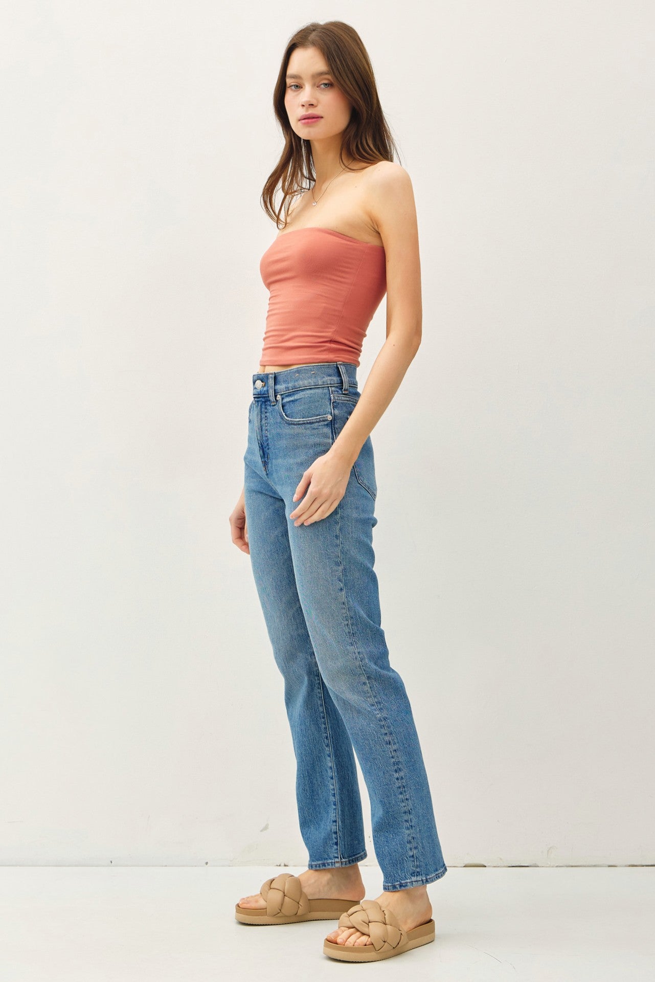 Brooke Ultra Soft Stretch Tube Top- Final Sale