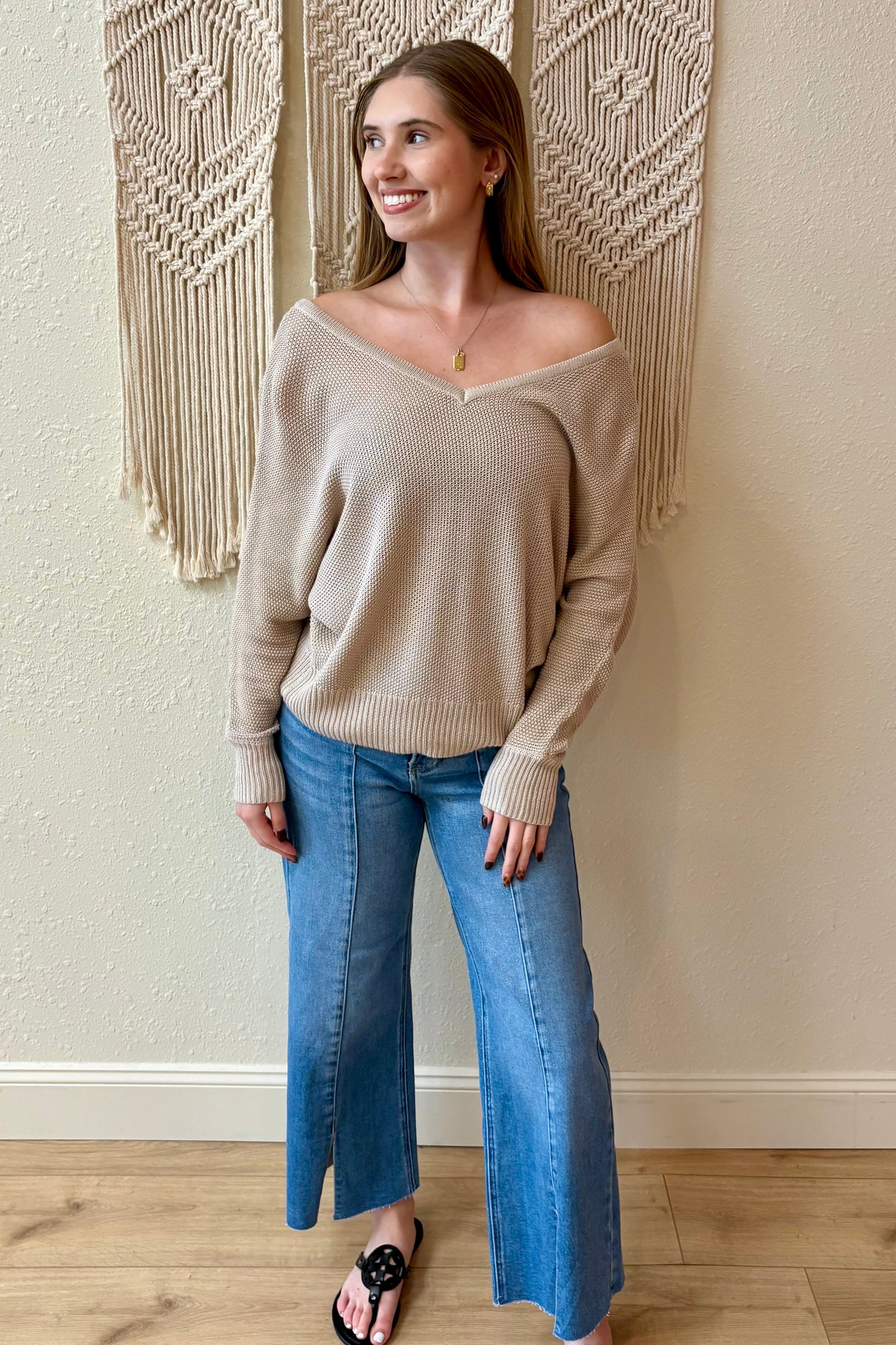 Kate Lightweight V Neck Sweater