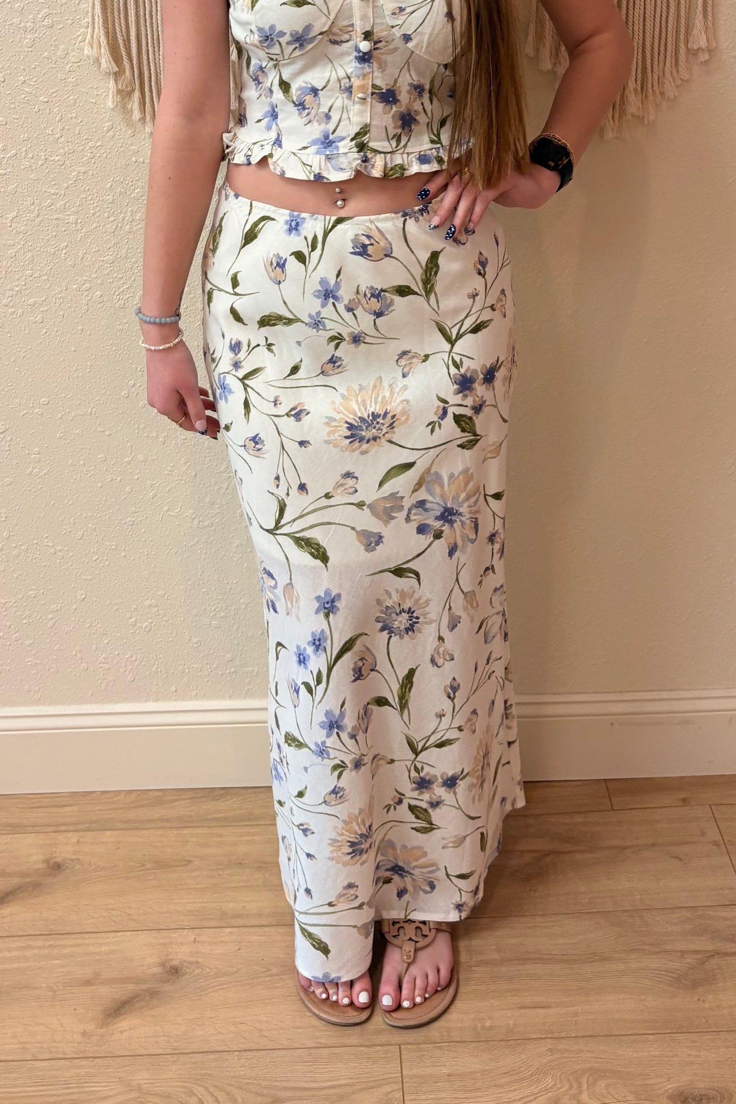 Anna Floral Maxi Skirt