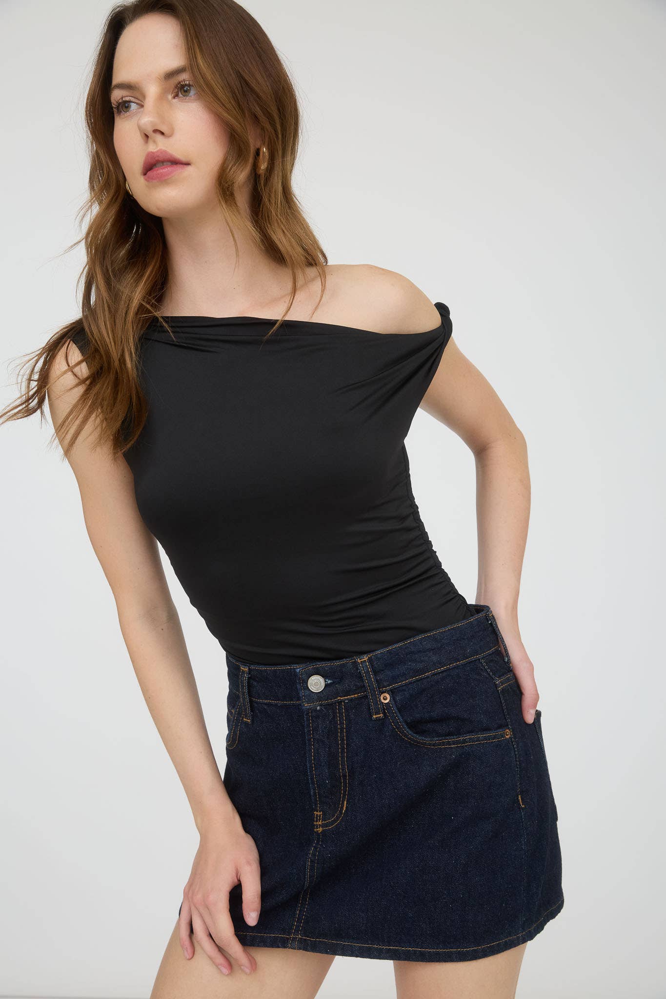 Georgia Asymmetrical Off the Shoulder Top