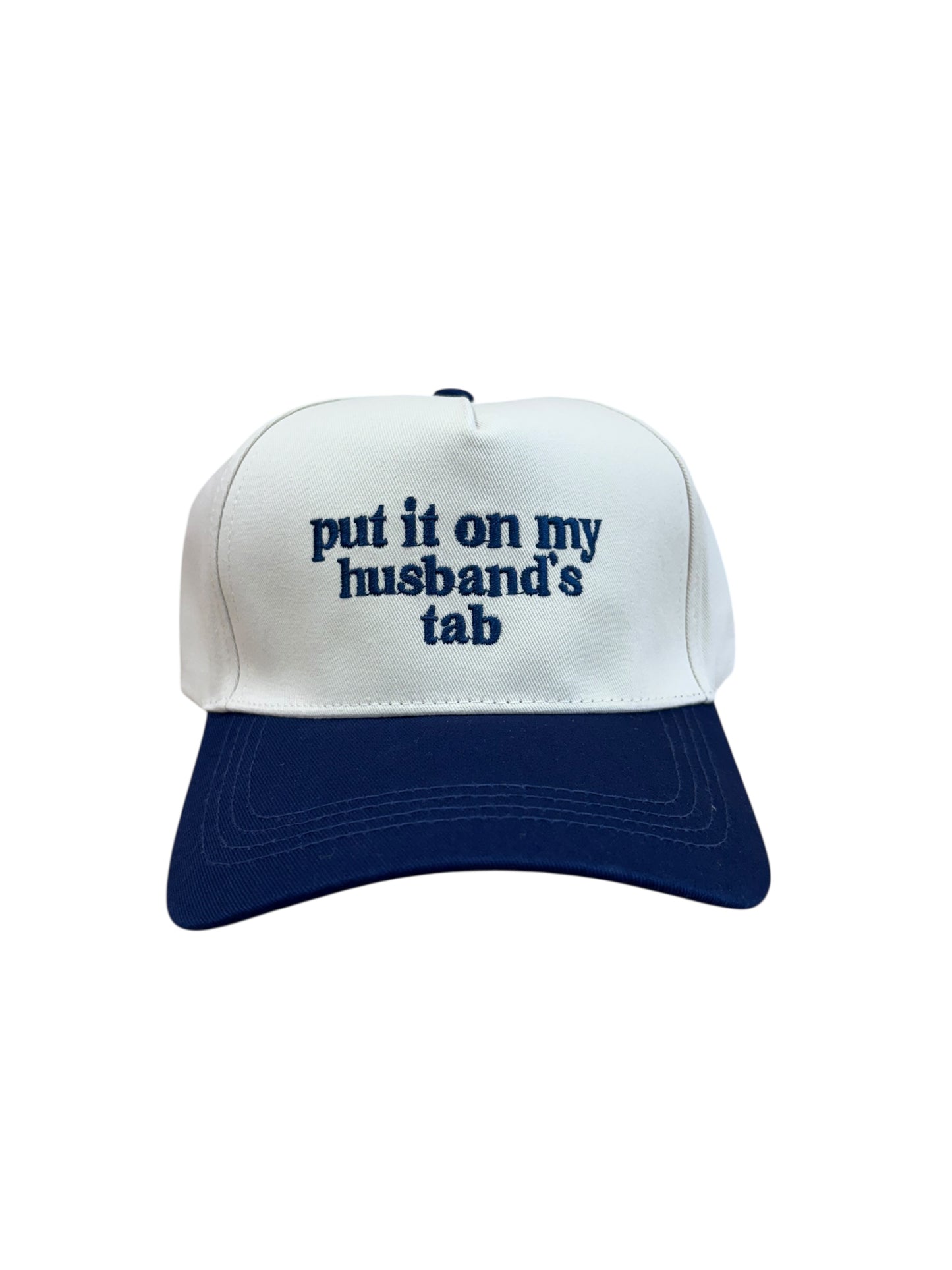 Put It On My Husbands Tab Embroidered Hat