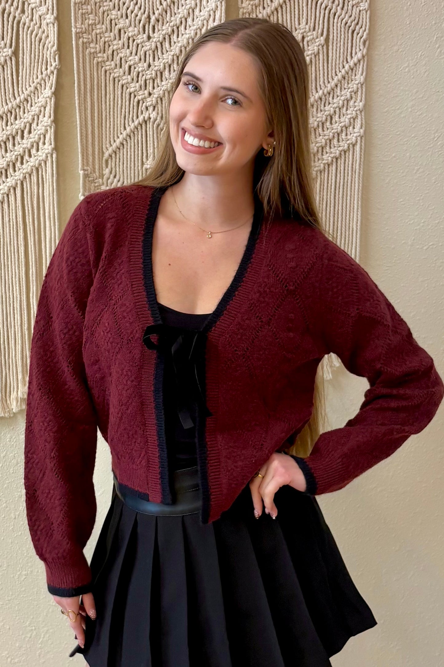 Gianna Bow Cardigan Sweater