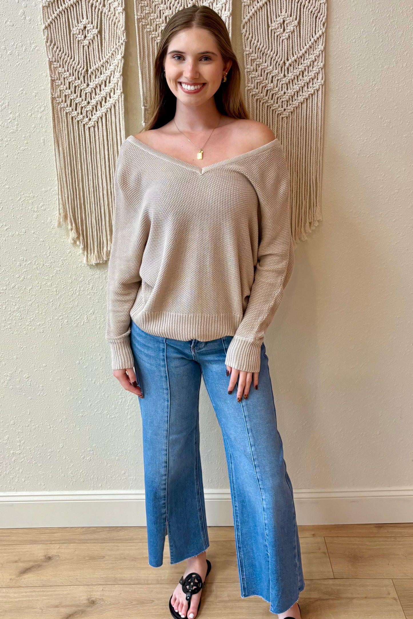 Kate Lightweight V Neck Sweater