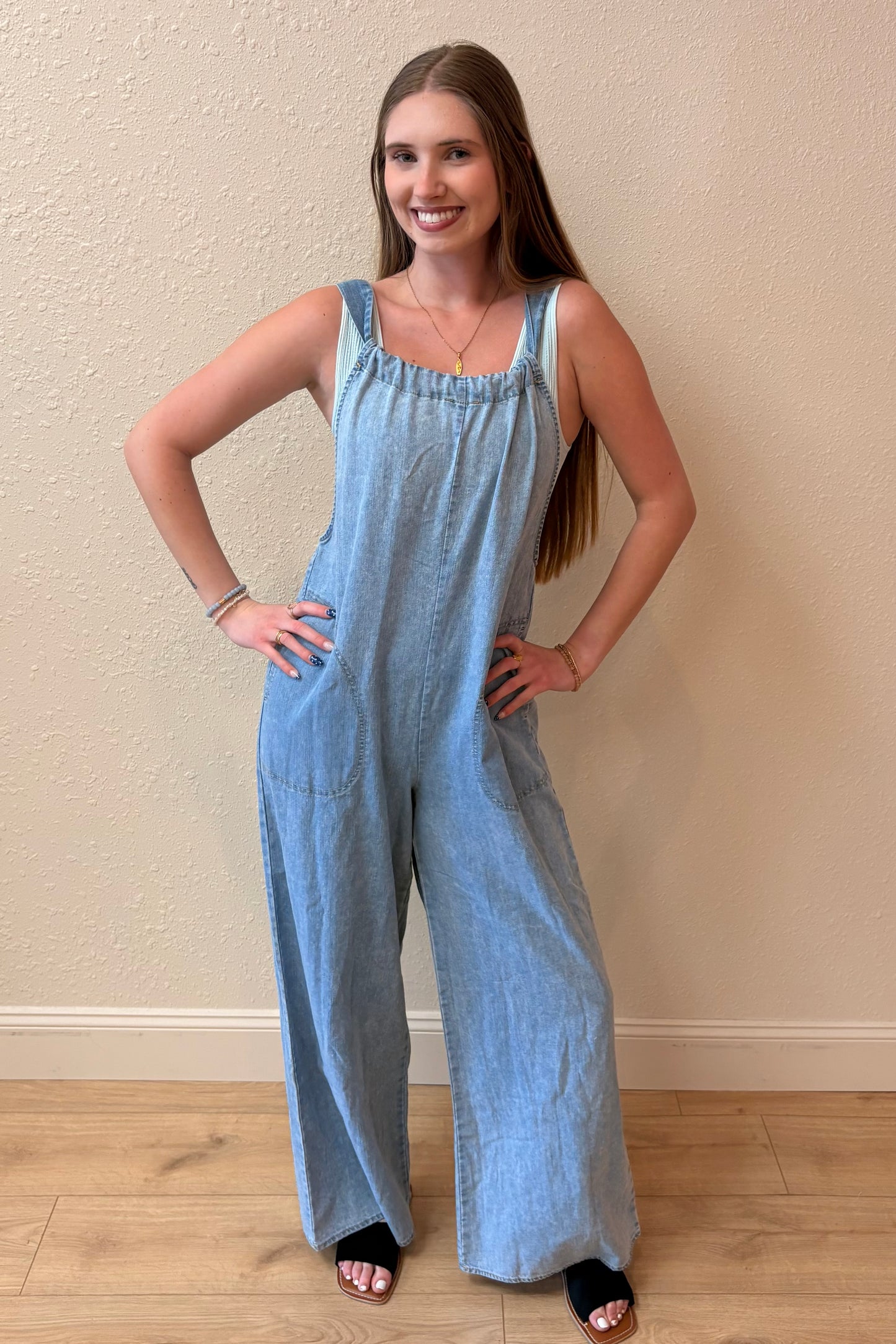 Meadow Washed Chambray Jumpsuit