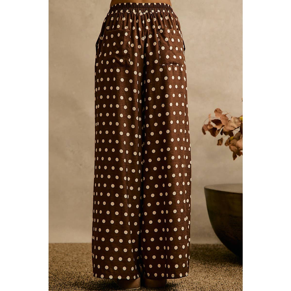 Emery Brown Polka Dot Pants