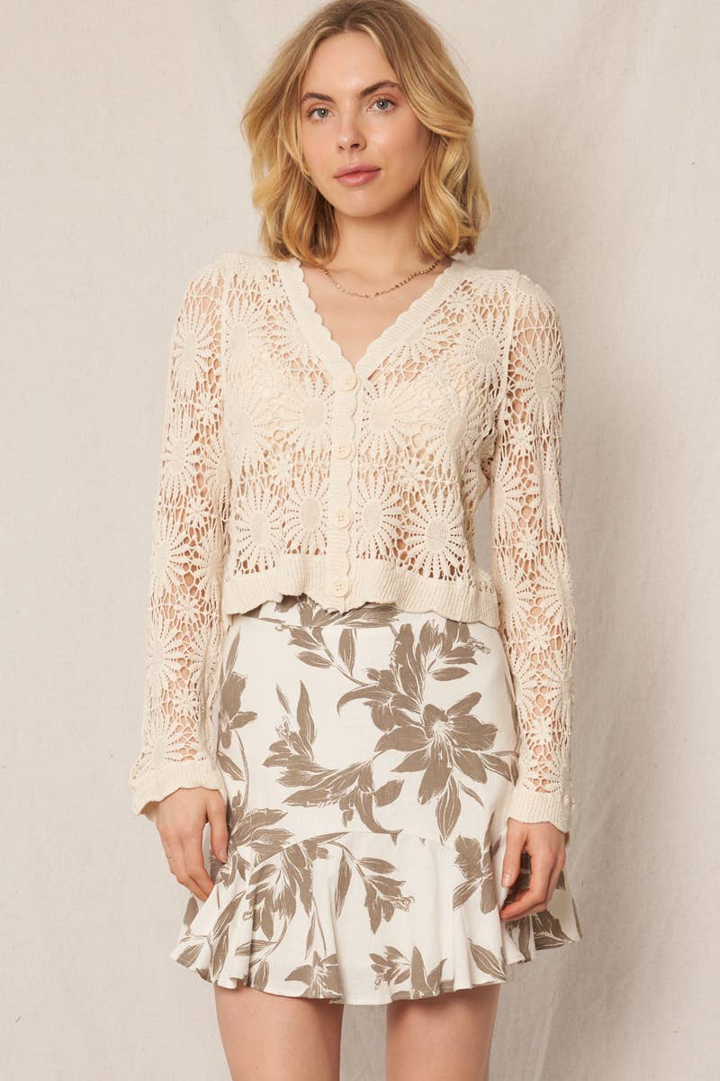 Juniper Floral Printed Ruffle Mini Skirt