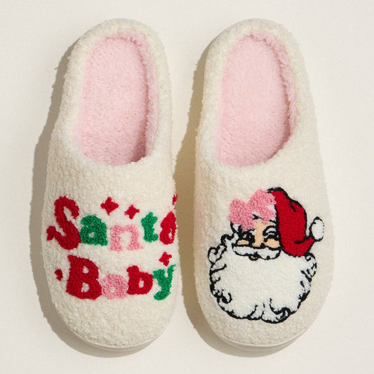 Santa Baby Holiday Slippers